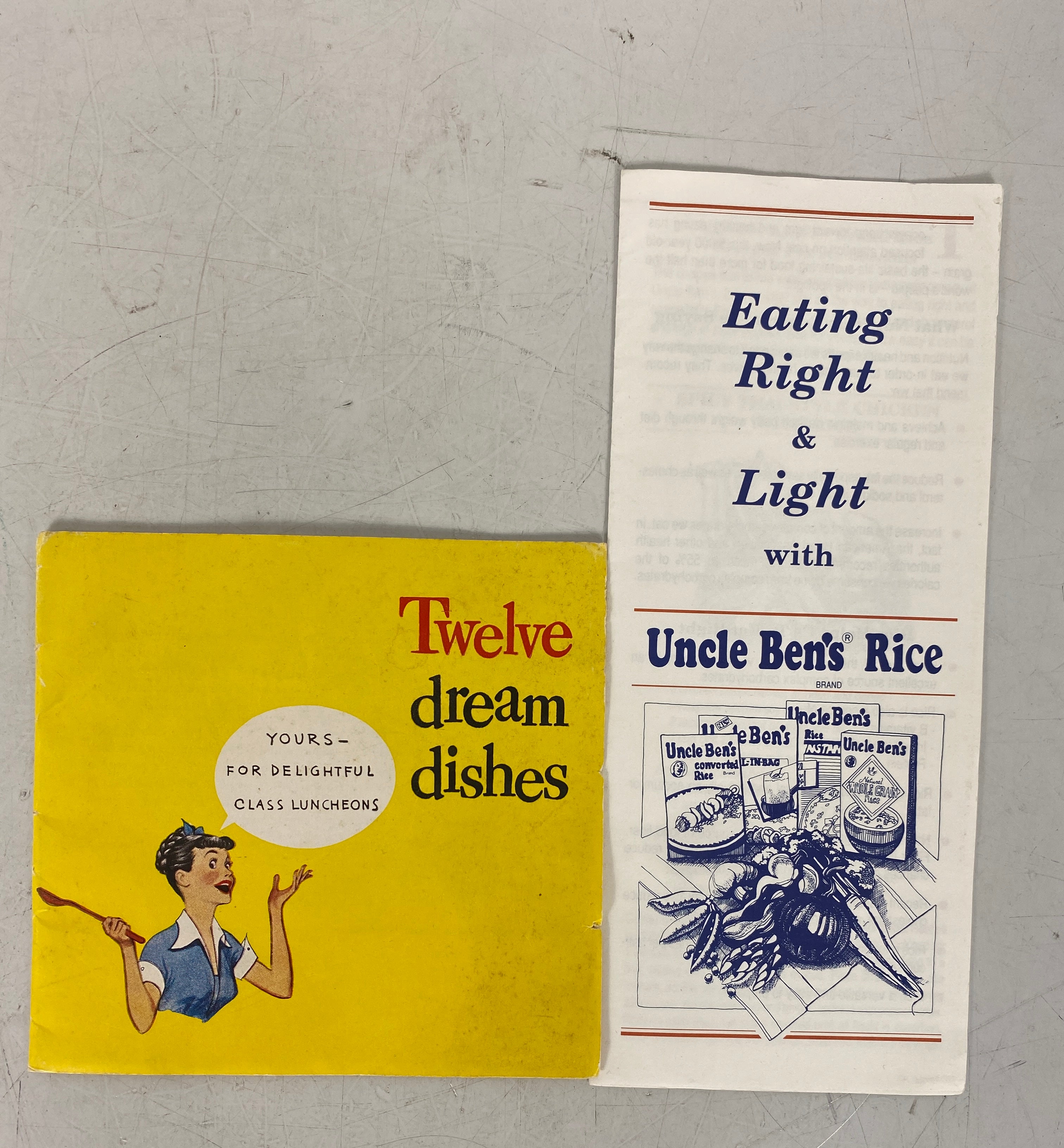 2 Vintage Rice Recipe Collections: Twelve Dream Dishes/Eating Right & Light