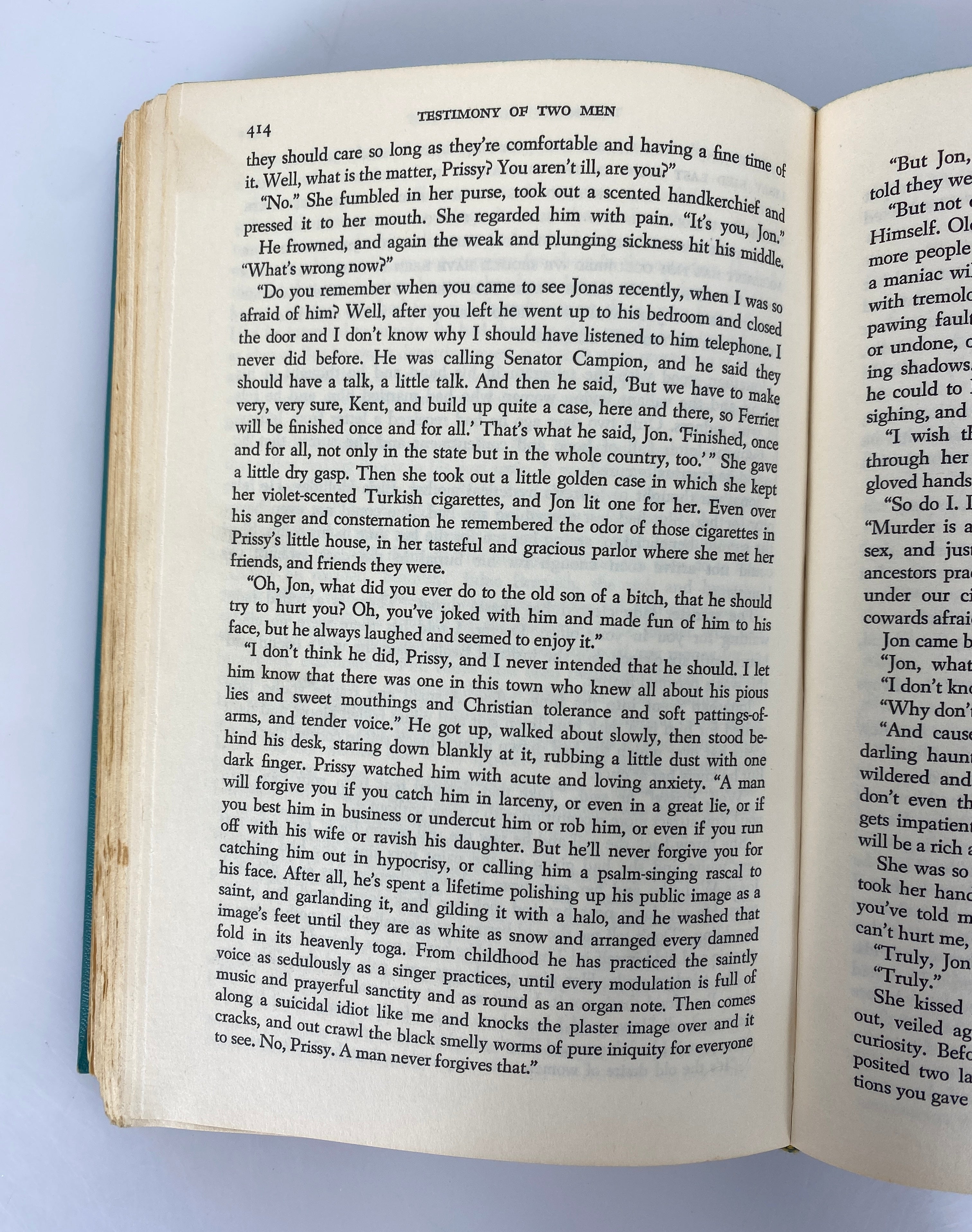 2 Vintage Taylor Caldwell: Wide House (1st Ed)/Testimony of Two Men 1945-68