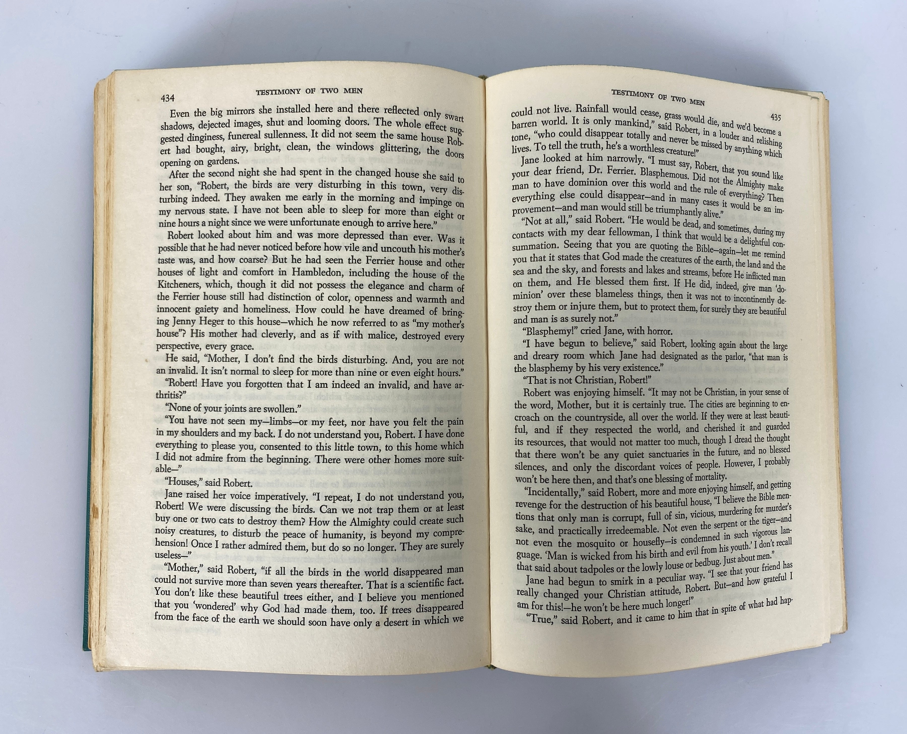 2 Vintage Taylor Caldwell: Wide House (1st Ed)/Testimony of Two Men 1945-68