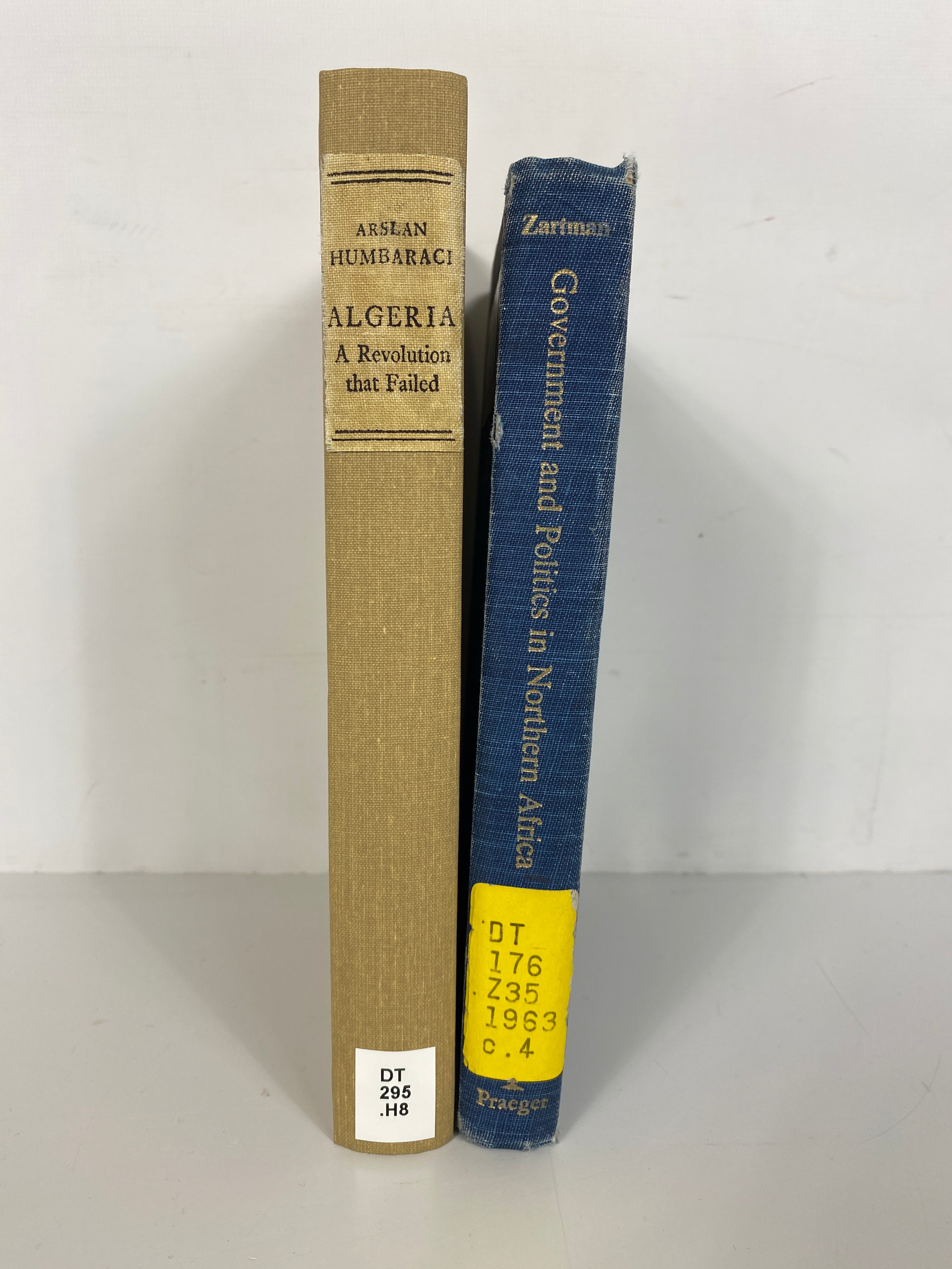 2 Vol: Algeria A Revolution that Failed/Gov't & Politics in Northern Africa Ex-Library