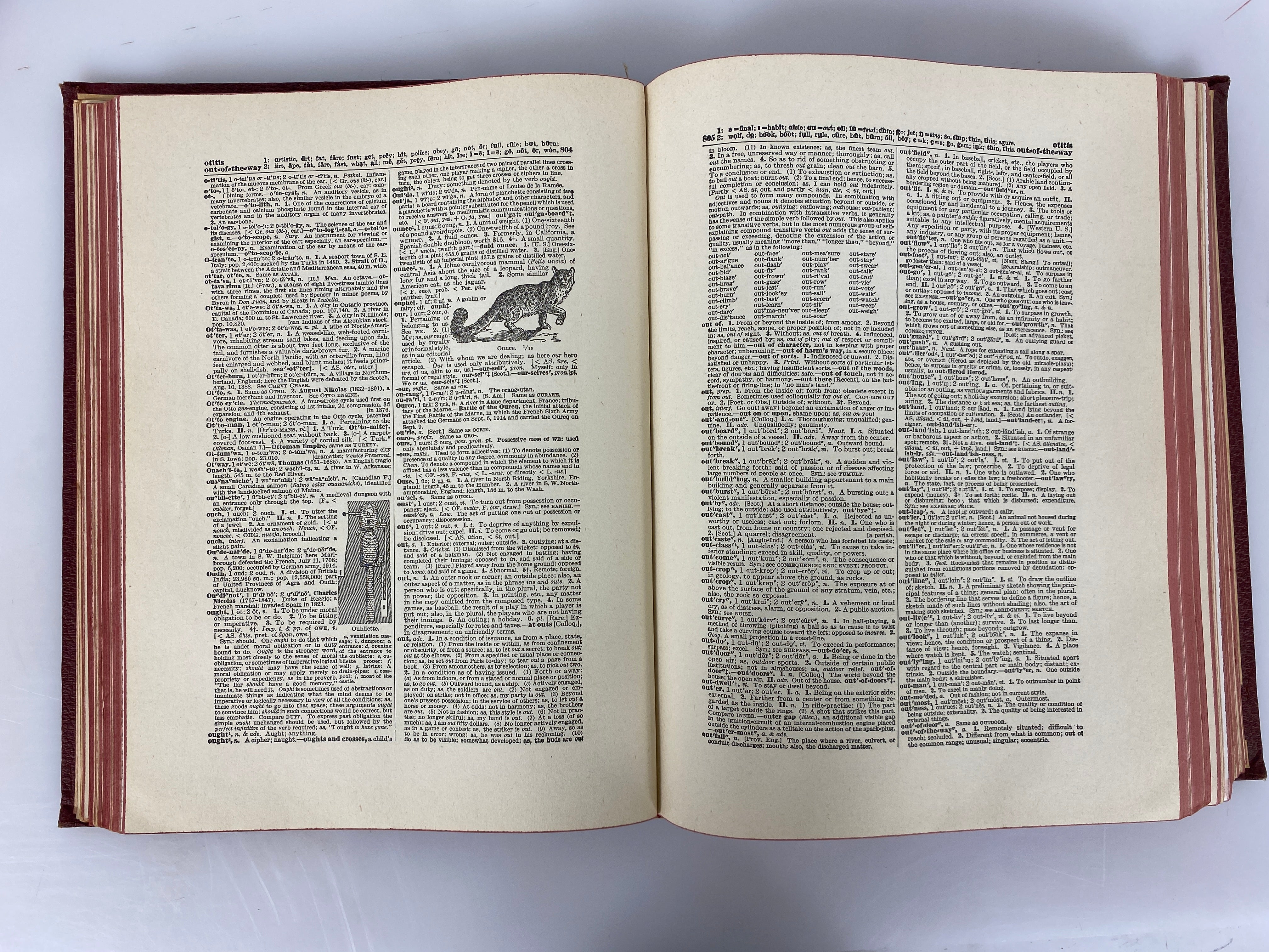 2 Vol Set: Funk & Wagnalls Practical Standard Dictionary 1945 HC