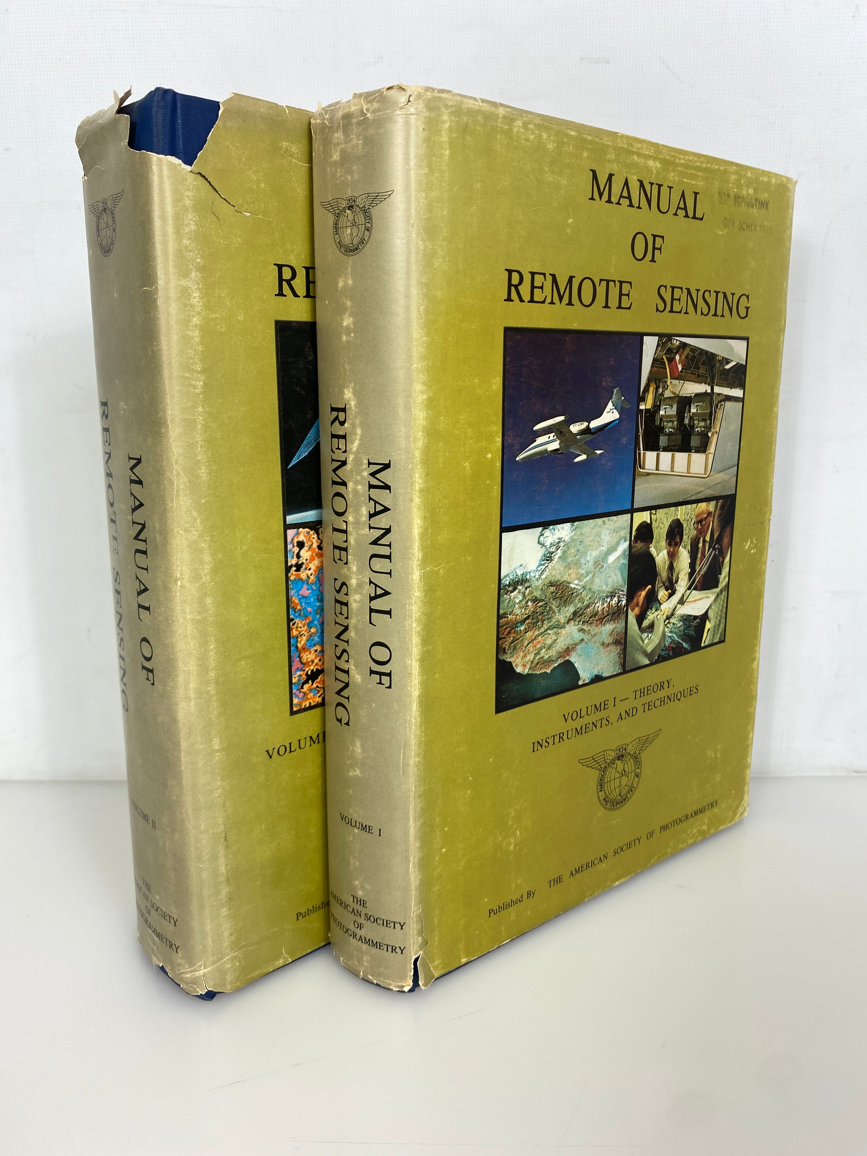 2 Vol Set: Manual of Remote Sensing Soc of Photogrammetry 1975 1st Edition HCDJ