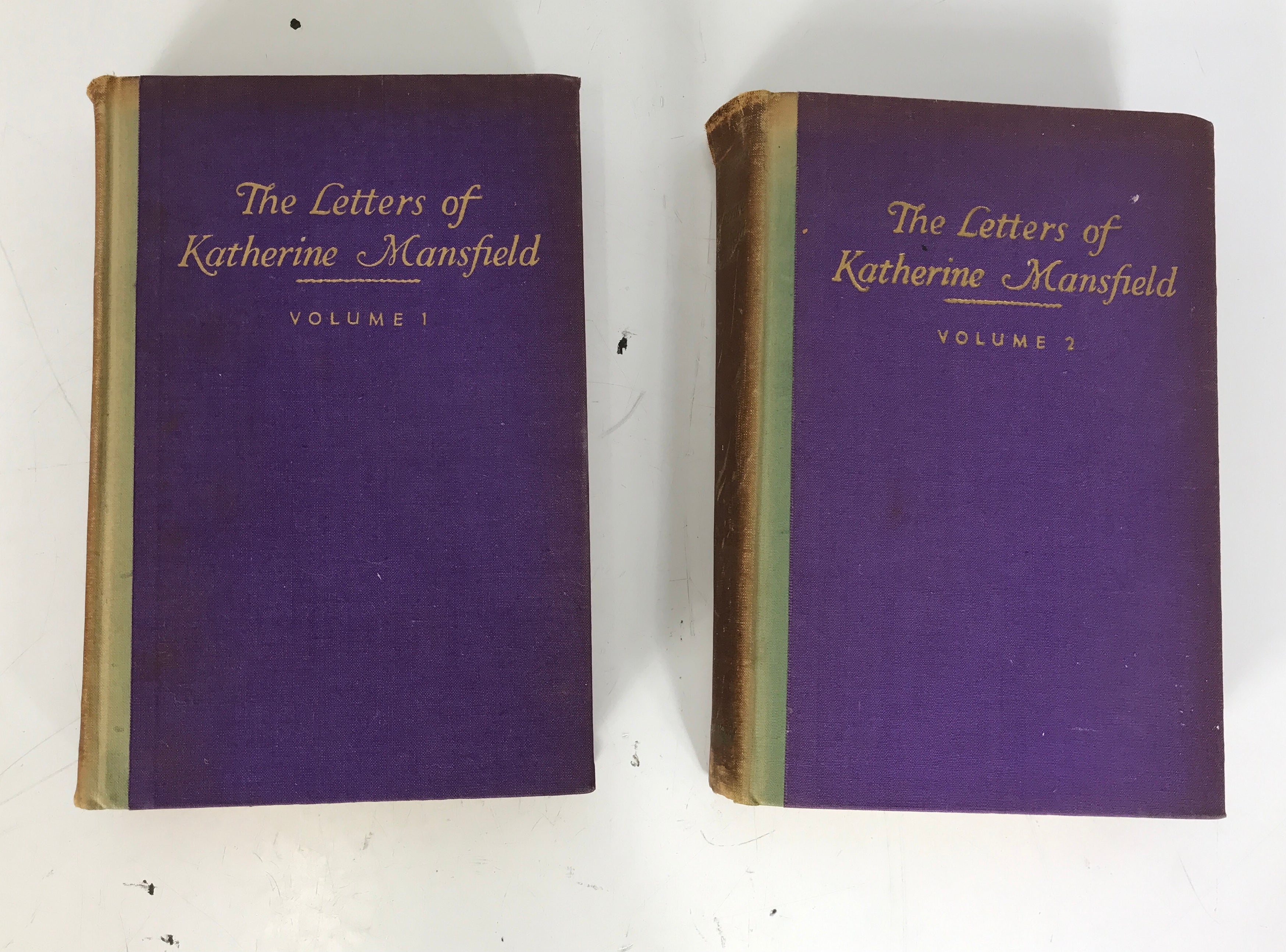 2 Vol Set: The Letters of Katherine Mansfield Murry 1929 1st U.S. Ed HC