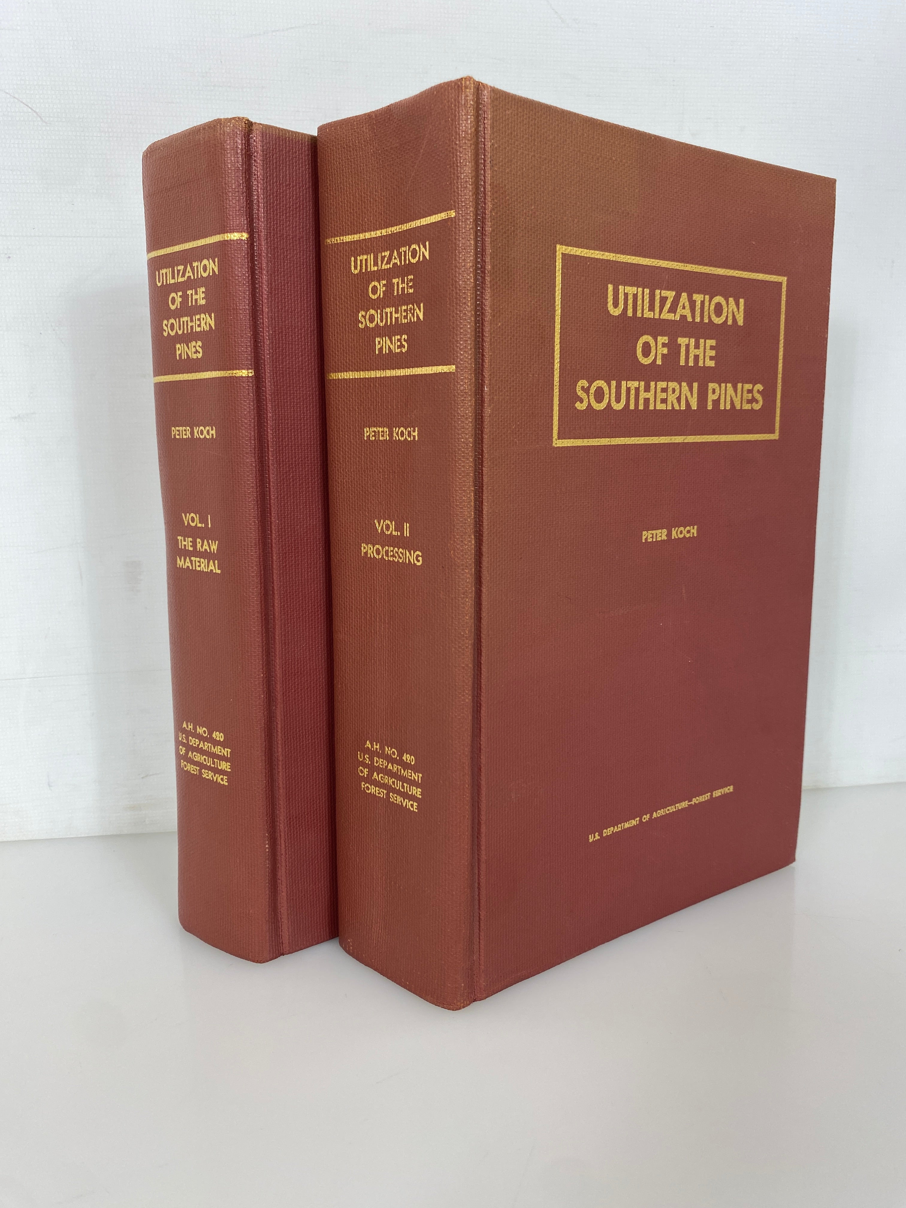 2 Vol Set: Utilization of the Southern Pines by Peter Koch 1972 USDA HC