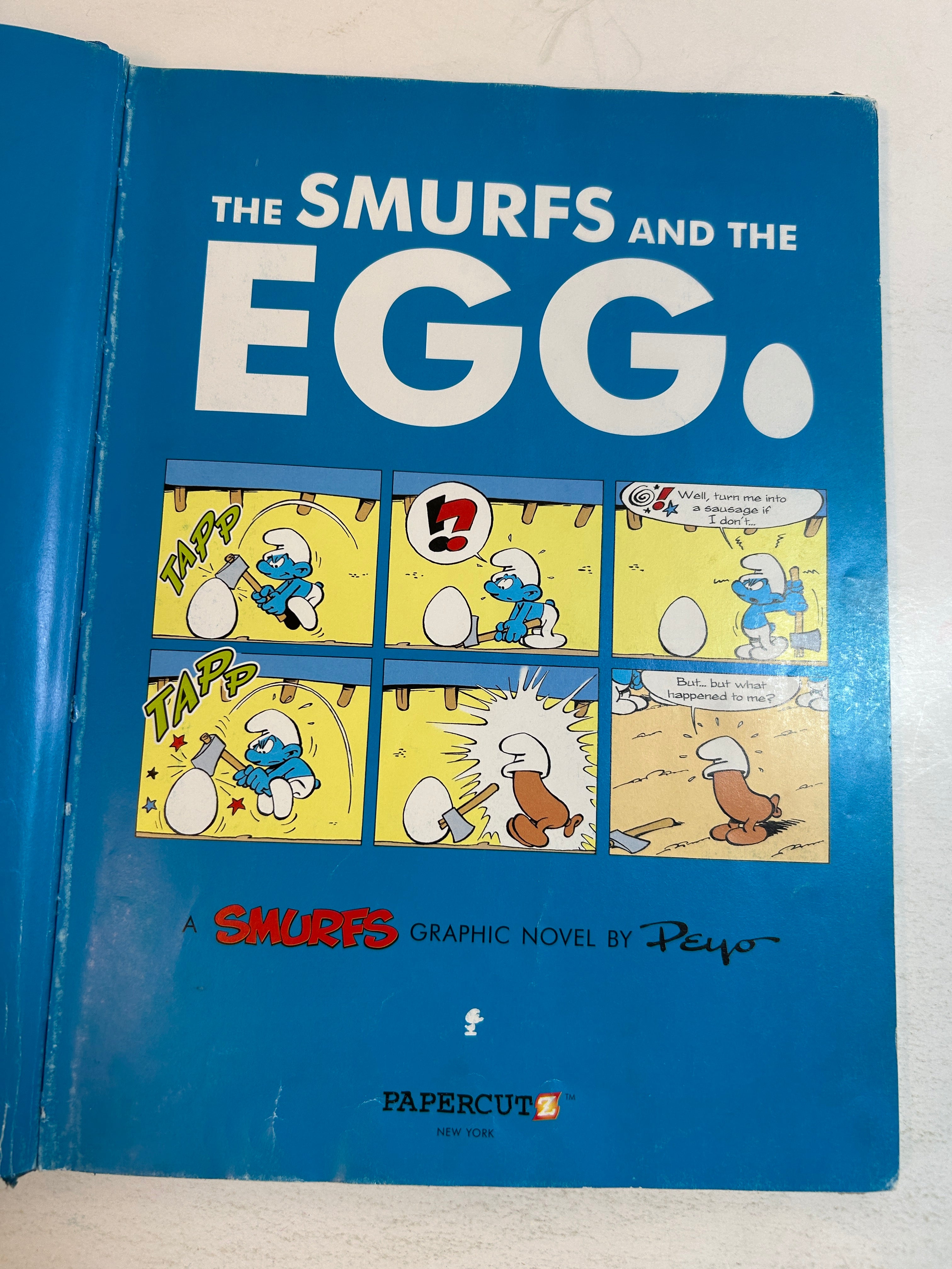 2 Vol Smurfs Graphic Novels:S & the Egg/3in1 S Soup/The Baby S/Smurflings Ex-Lib
