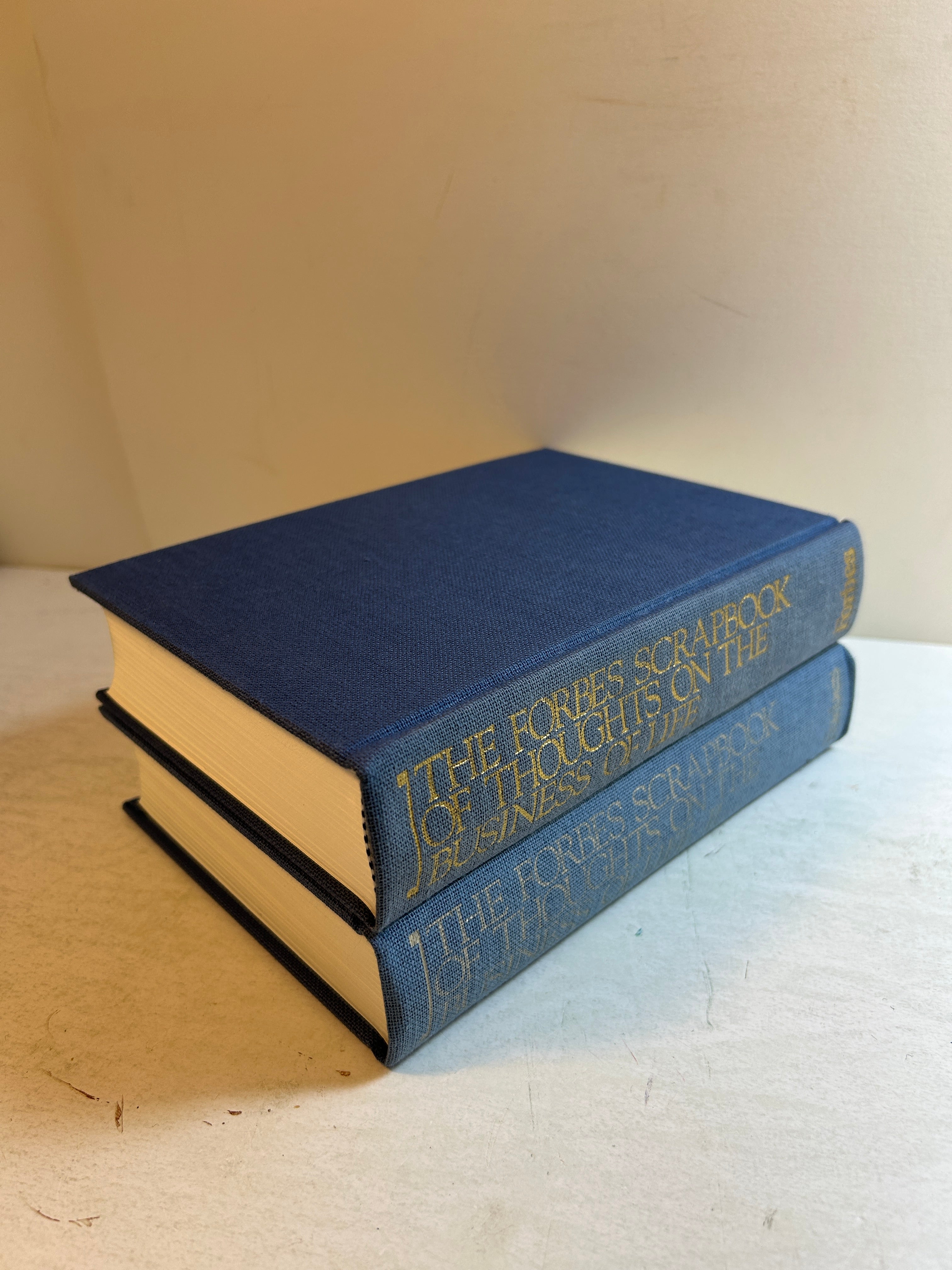 2 Vol The Forbes Scrapbook of Thoughts on the Business of Life in Slipcase HC