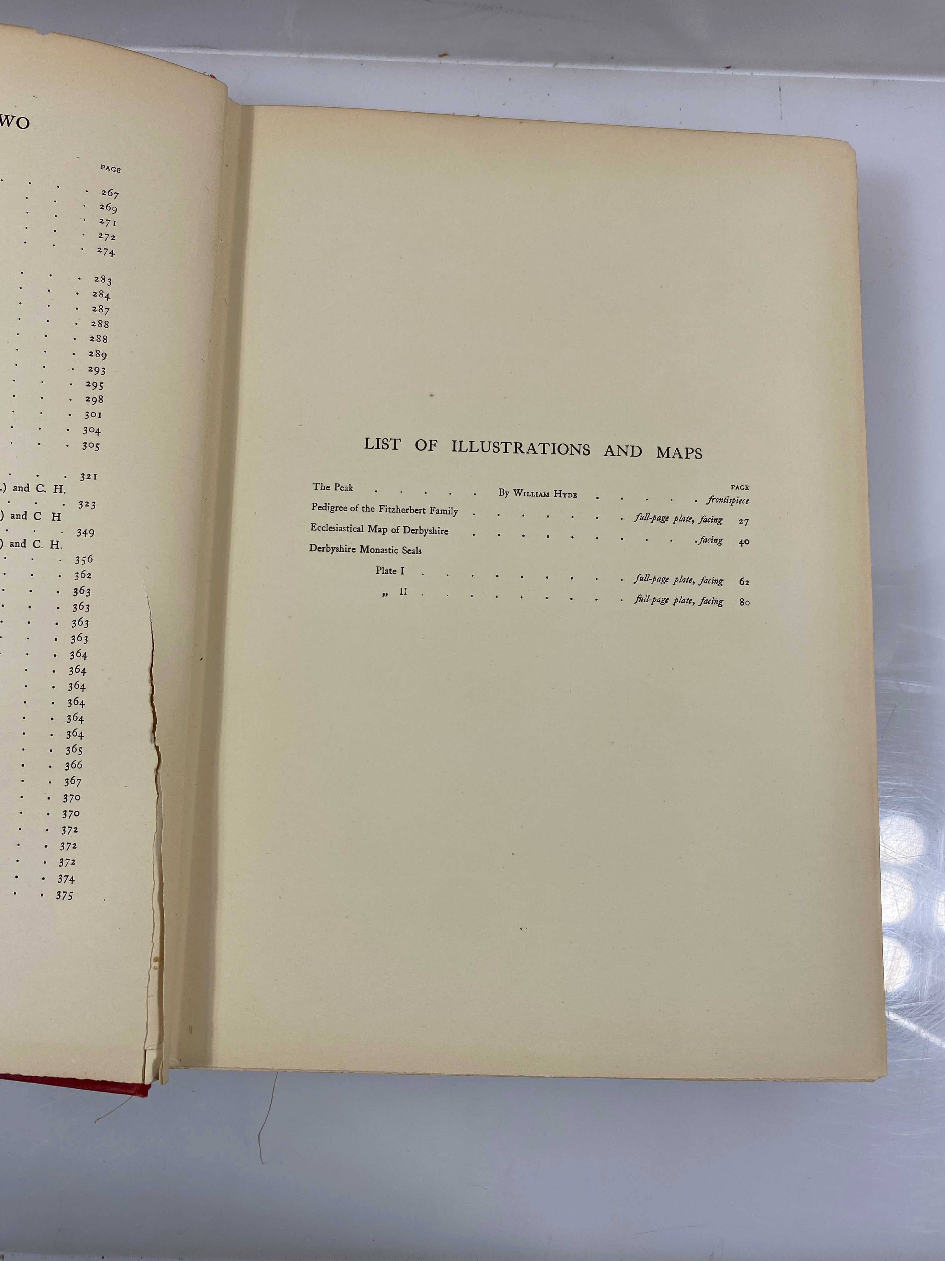 2 Vol. Set: History of the County of Derby 1905-07 Ex-Library HC