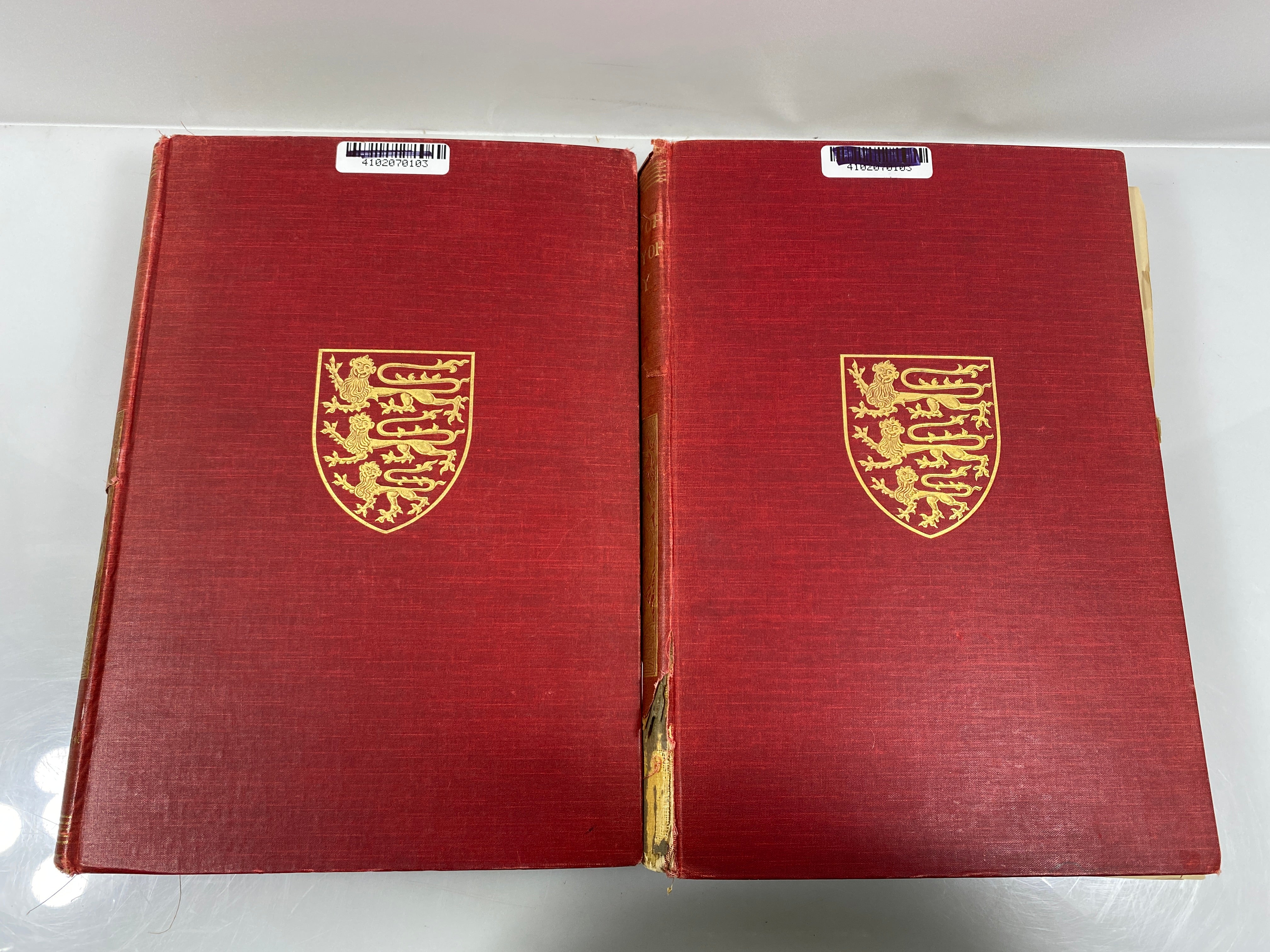 2 Vol. Set: History of the County of Derby 1905-07 Ex-Library HC