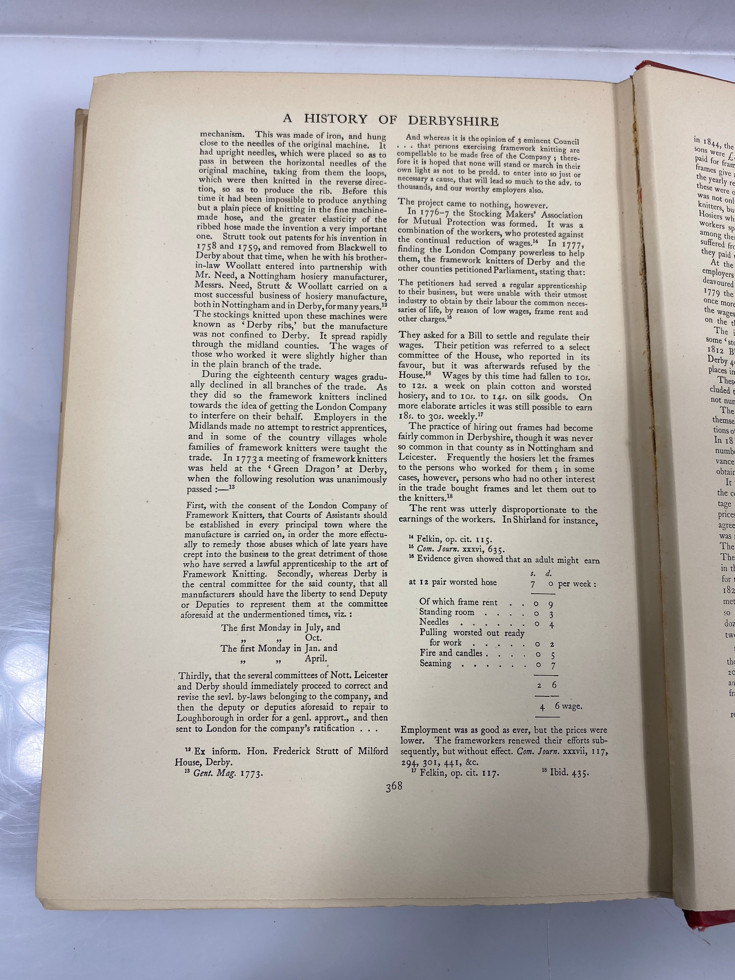2 Vol. Set: History of the County of Derby 1905-07 Ex-Library HC