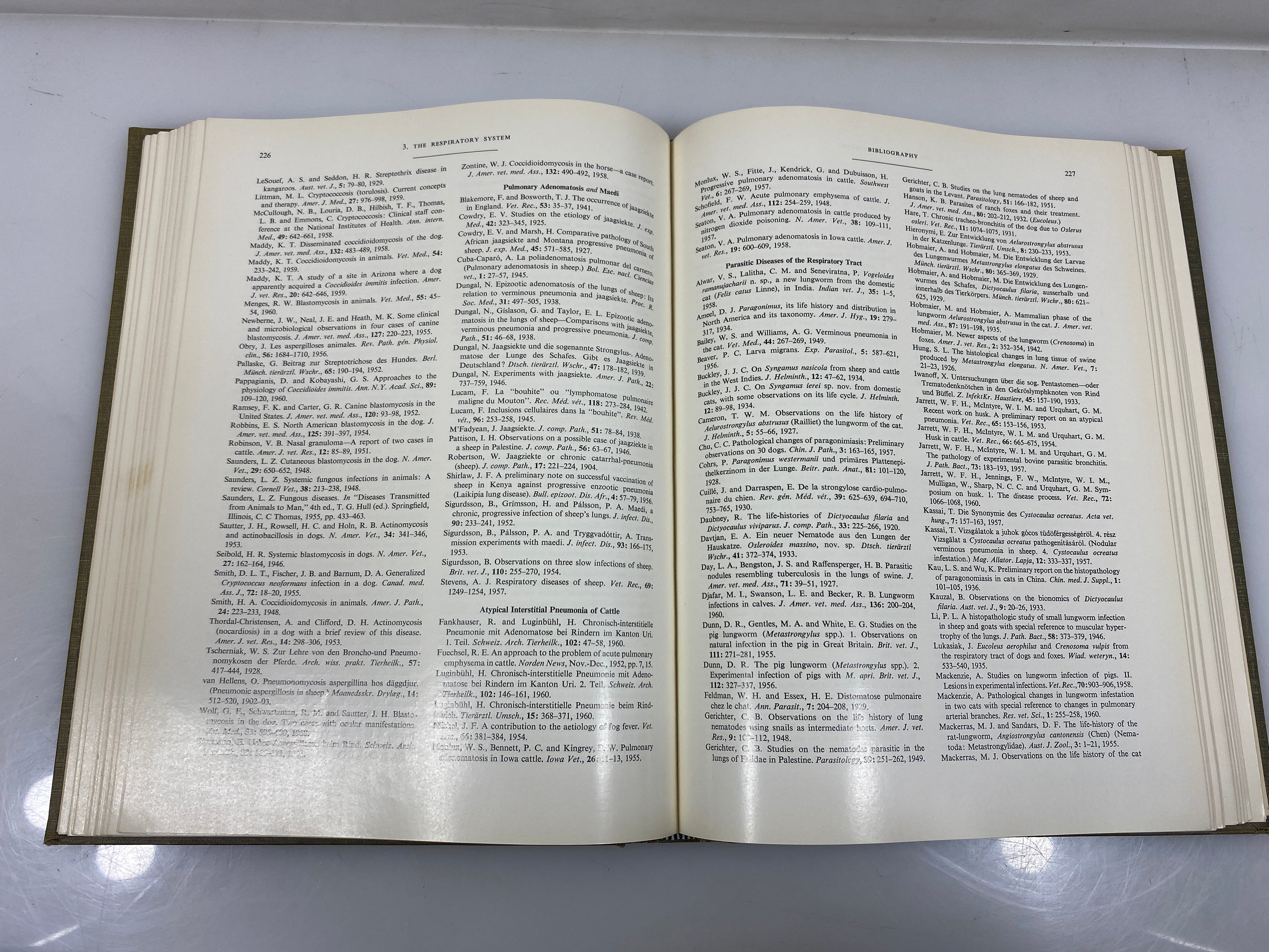 2 Vol. Set: Pathology of Domestic Animals by Jubb/Kennedy 1-2 Ex-libra 1965 HC
