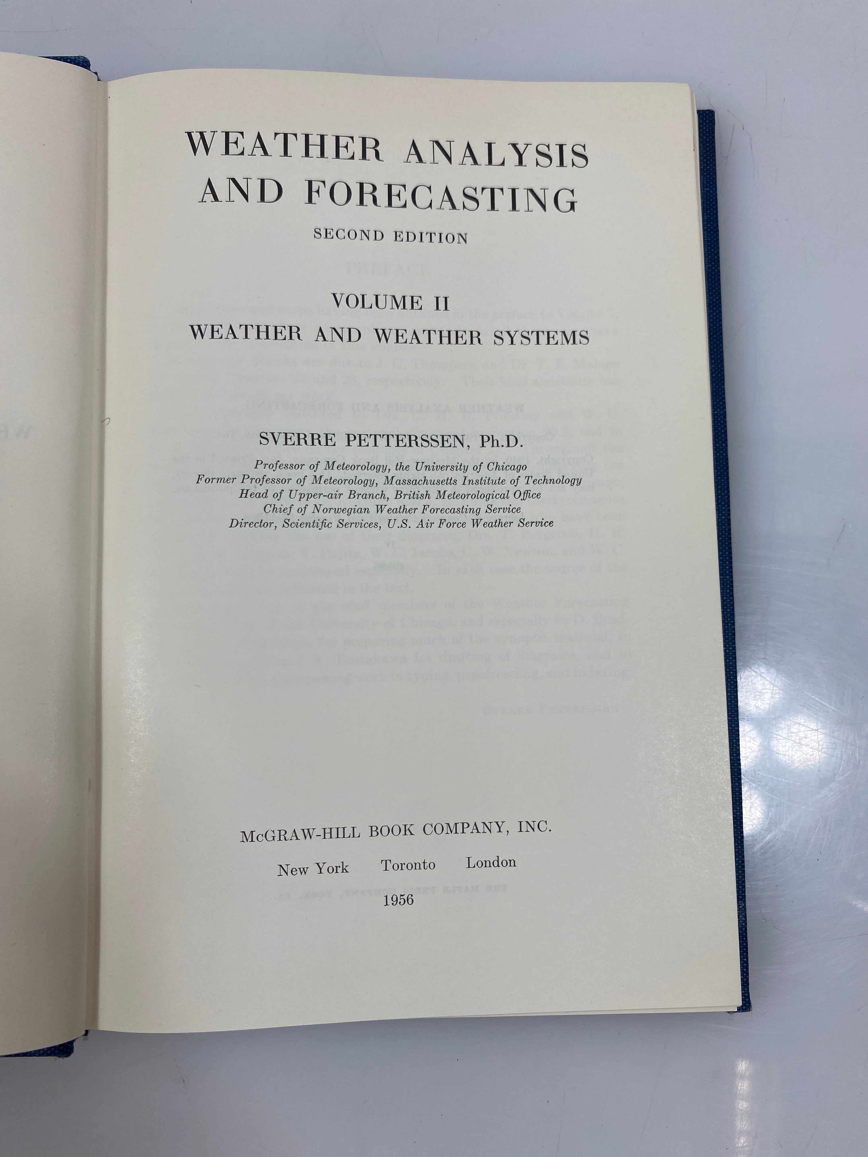 2 Vol. Weather Analysis and Forecasting Vol. I-II 1956 HC