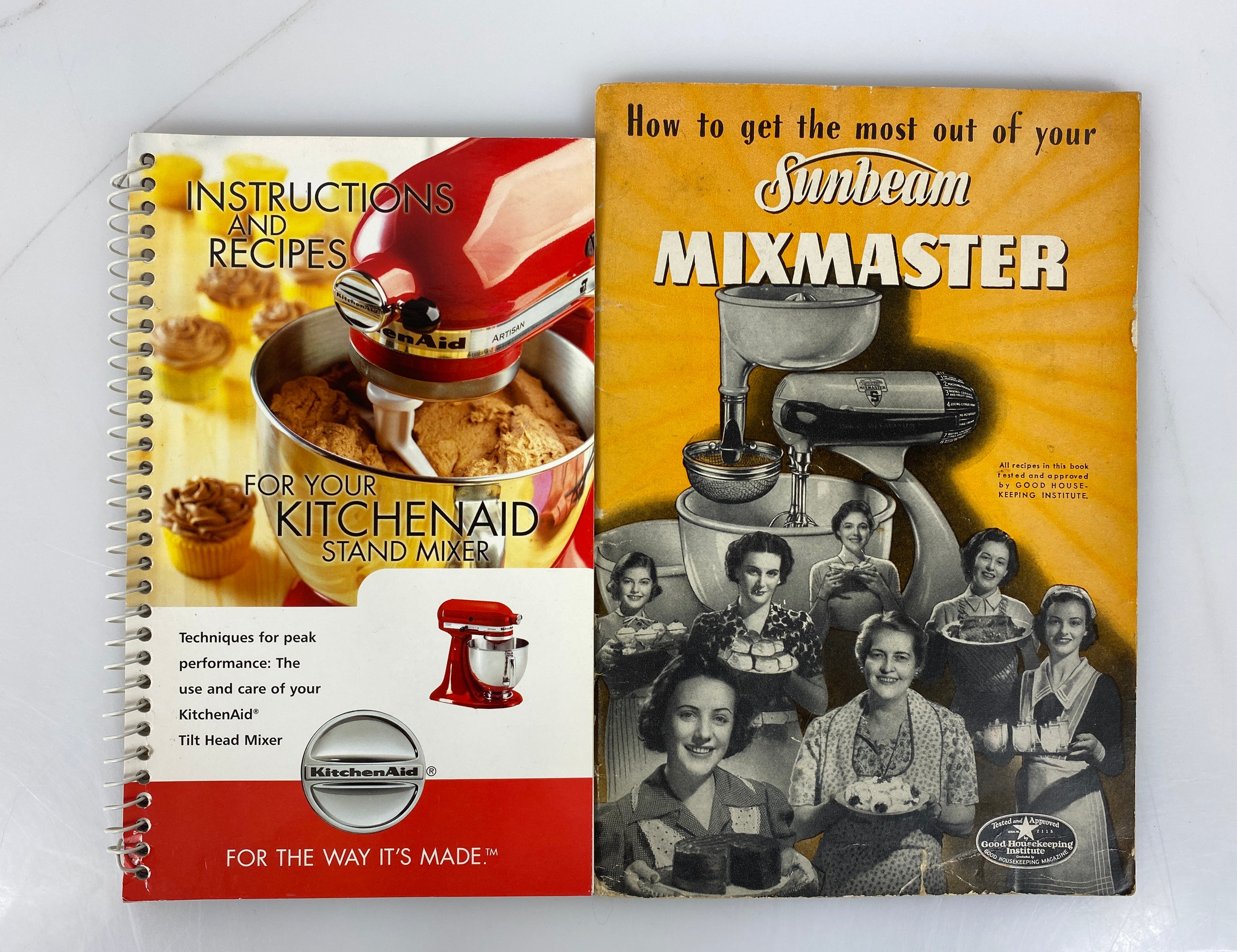 2 Vols: 1948 Sunbeam Mixmaster w Price List/KitchenAid Stand Mixer 2006