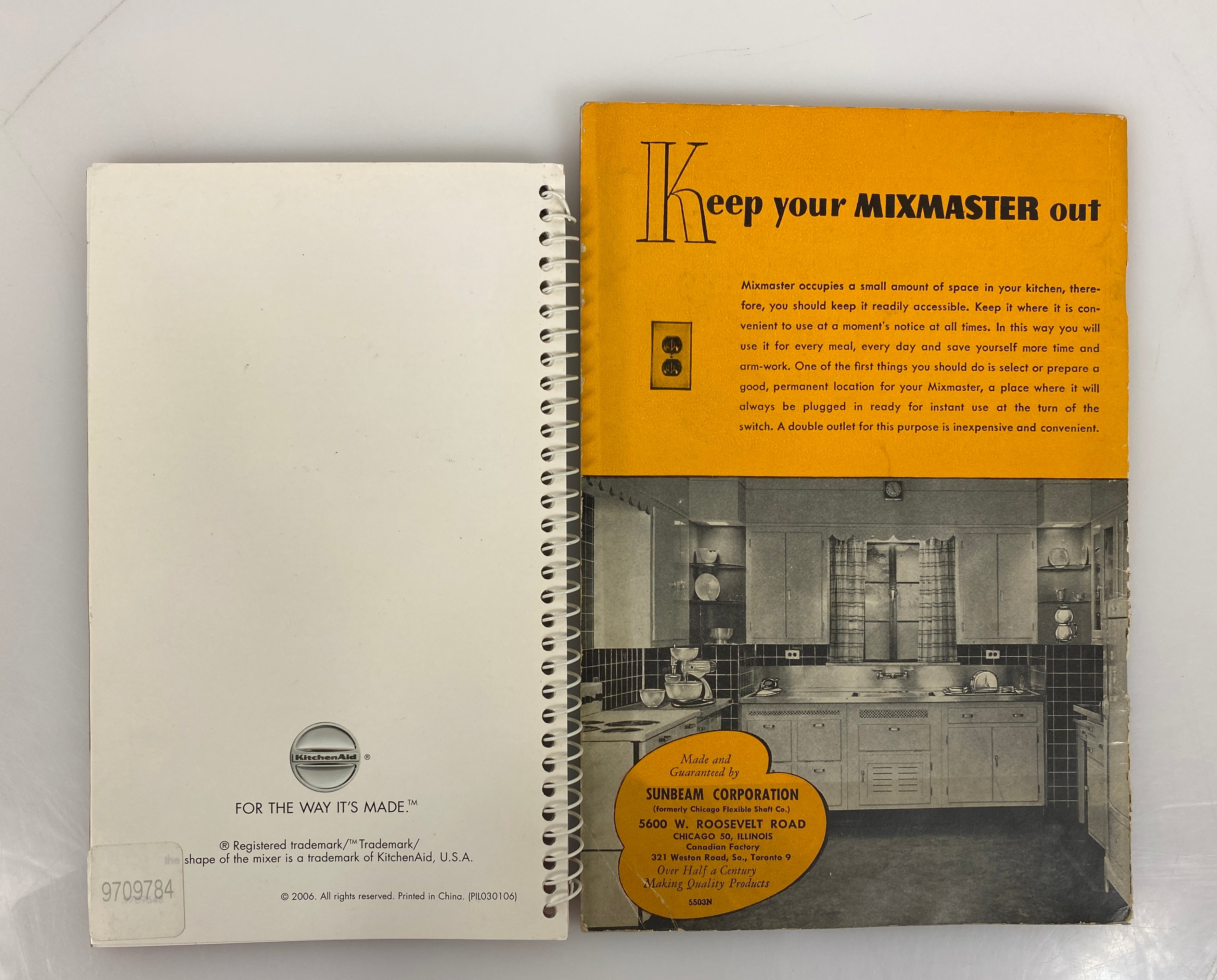 2 Vols: 1948 Sunbeam Mixmaster w Price List/KitchenAid Stand Mixer 2006