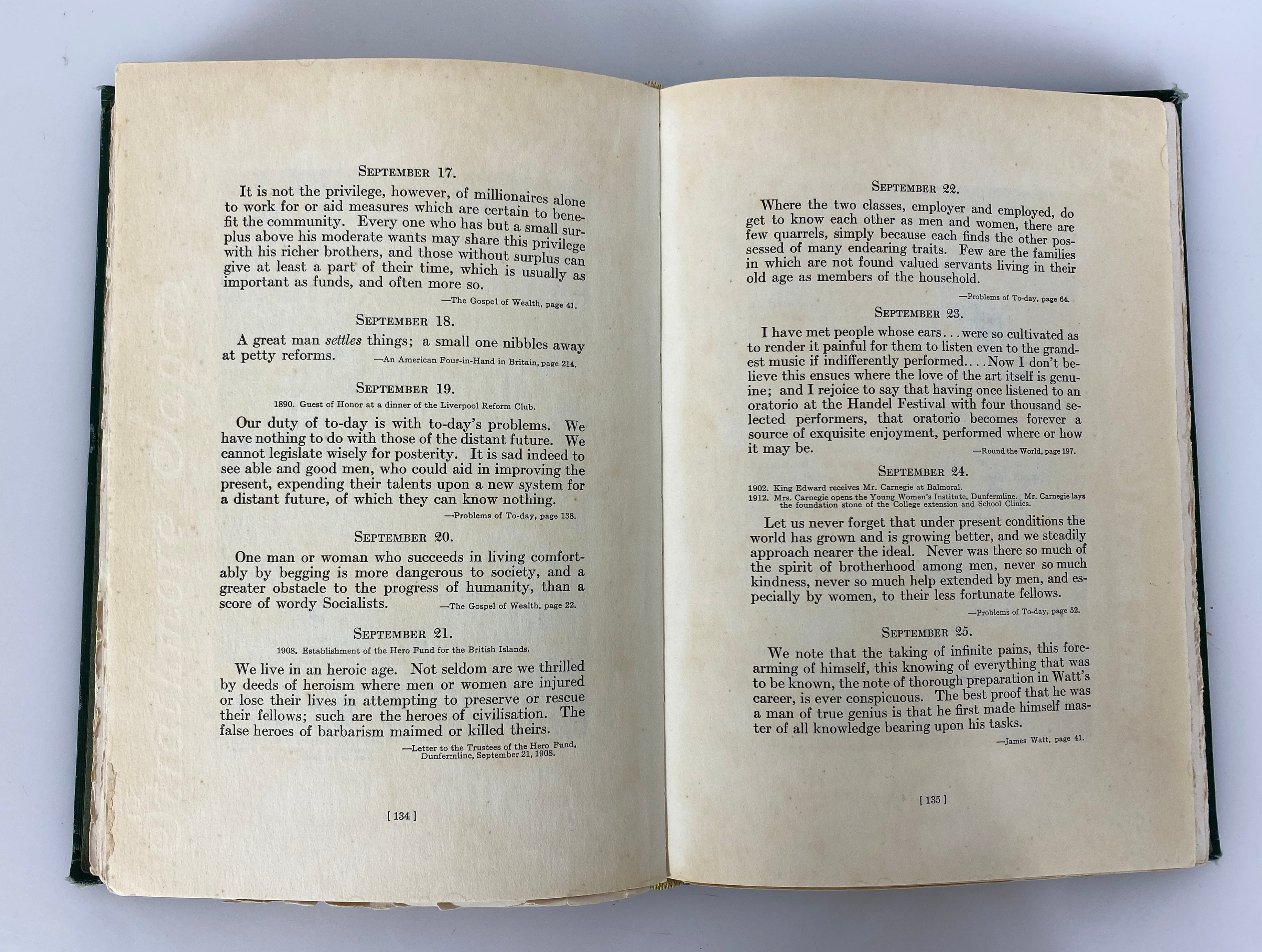 2 Vols: A Carnegie Anthology (1915,limited)/Andrew Carnegie (1970) Ex-Library