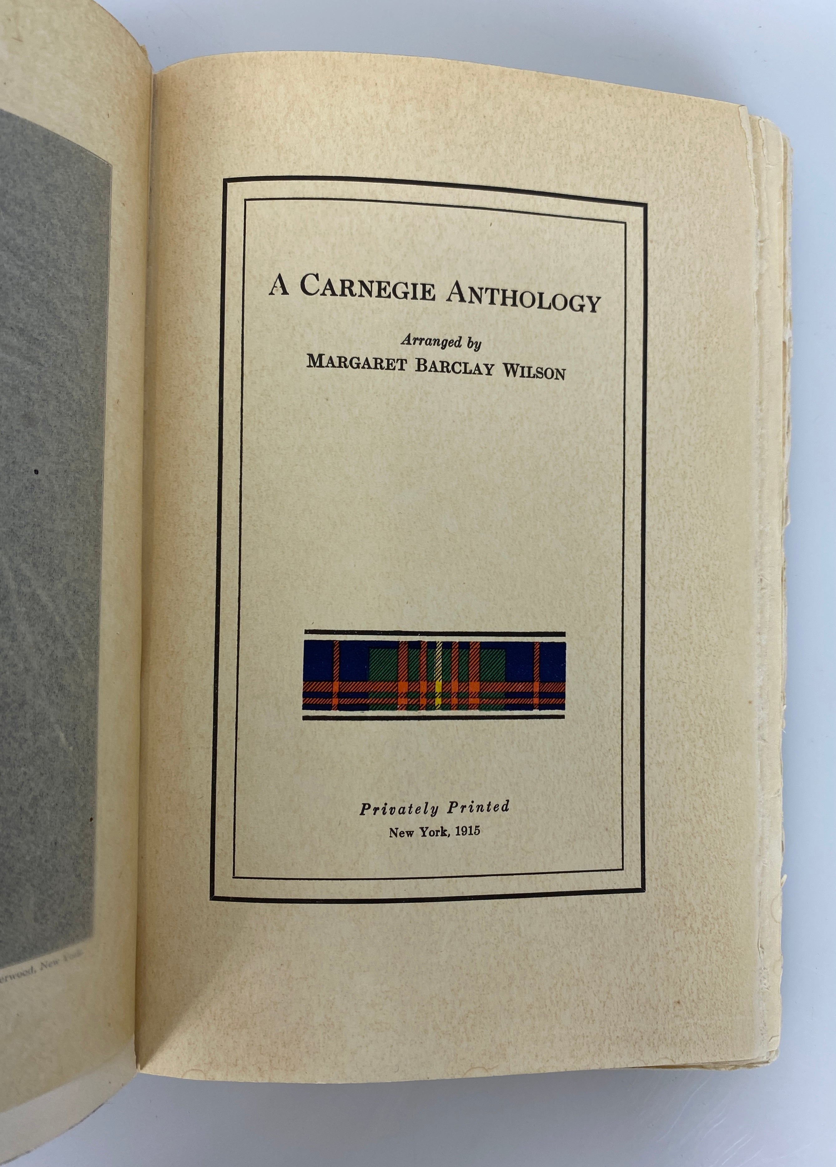 2 Vols: A Carnegie Anthology (1915,limited)/Andrew Carnegie (1970) Ex-Library