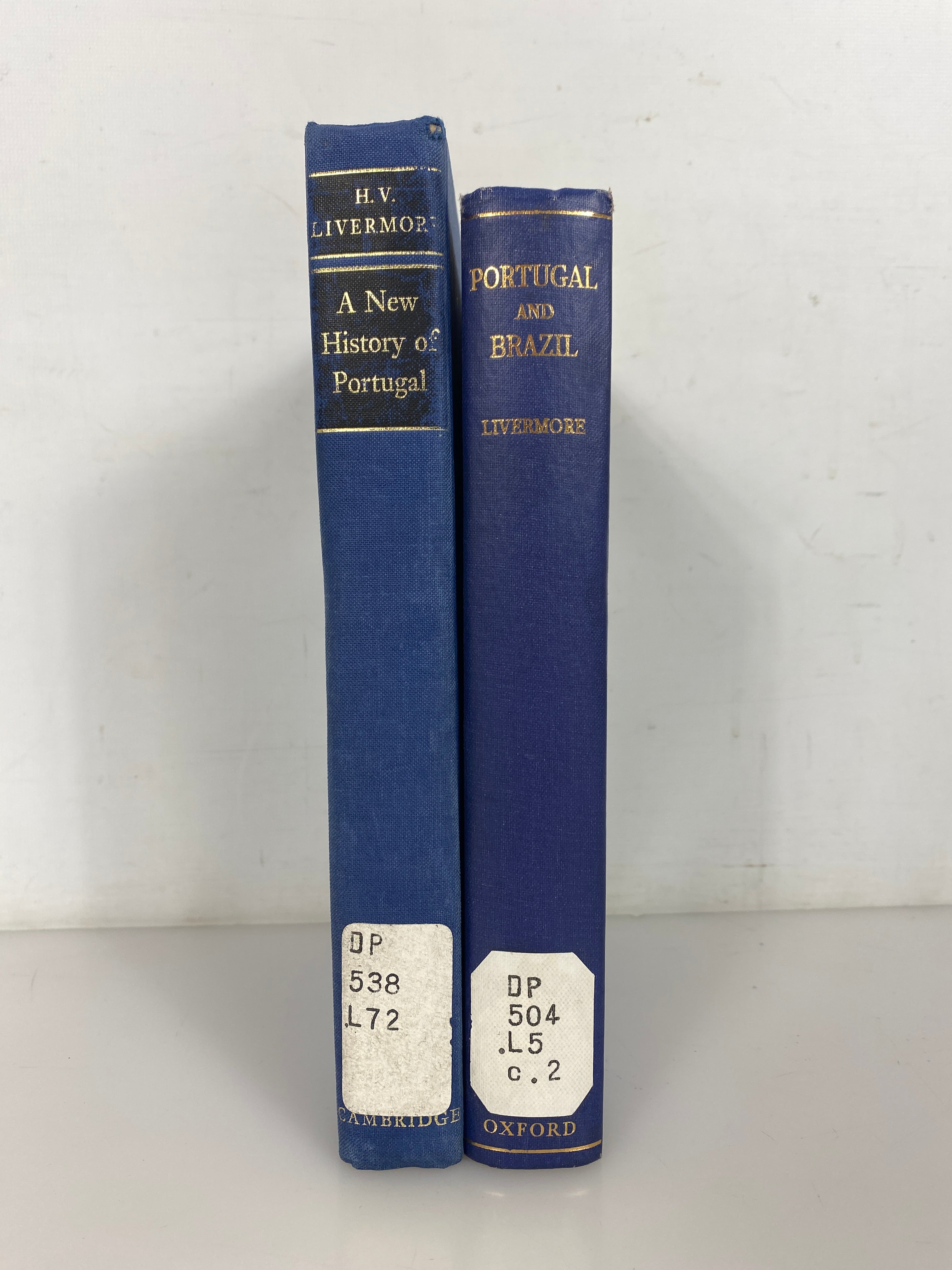 2 Vols: A New History of Portugal/Portugal and Brazil 1963-66 Ex-Library HC