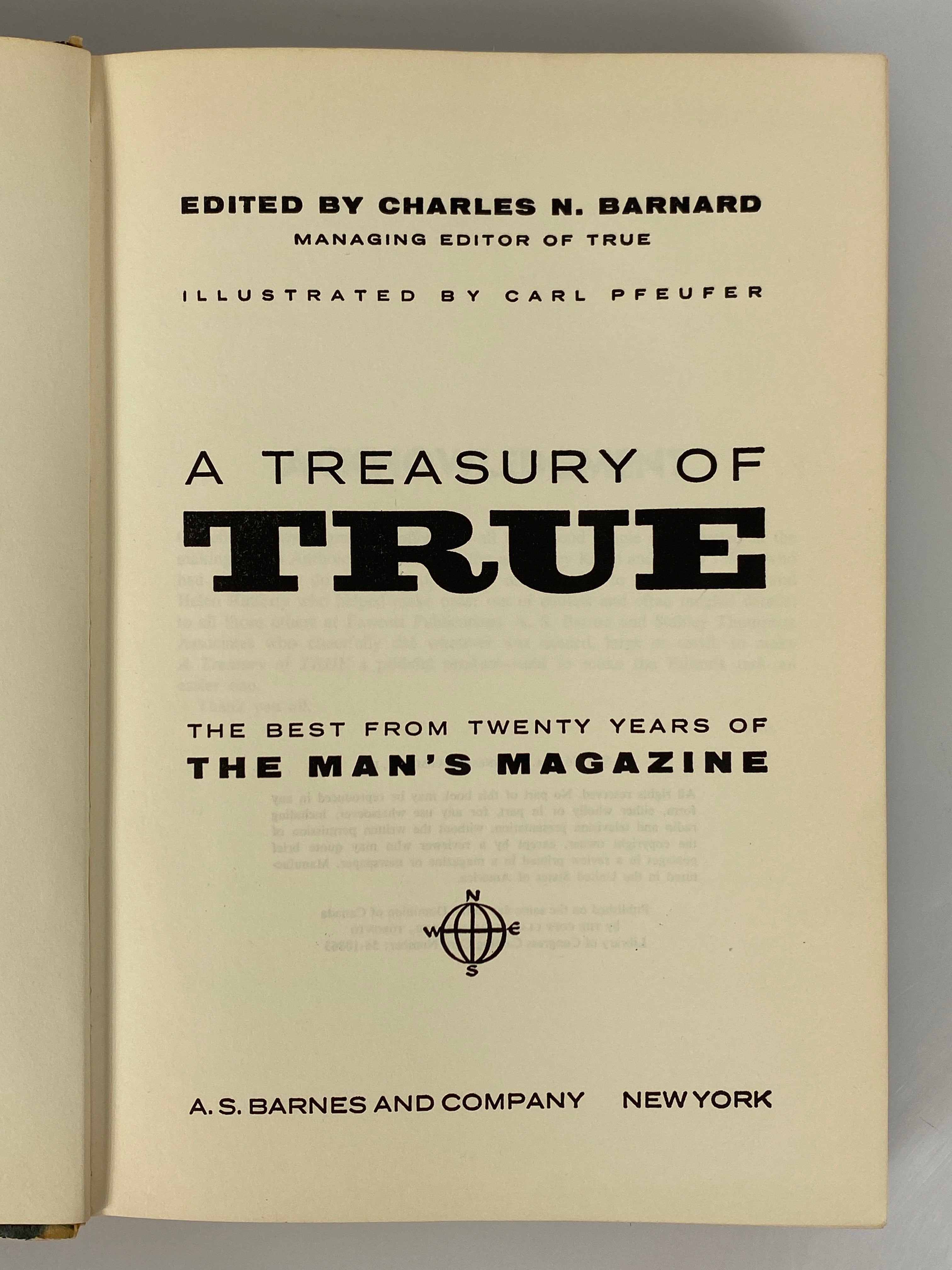 2 Vols: A Treasury of True/Anthology of True Silver Anniversary 1956-62 HC