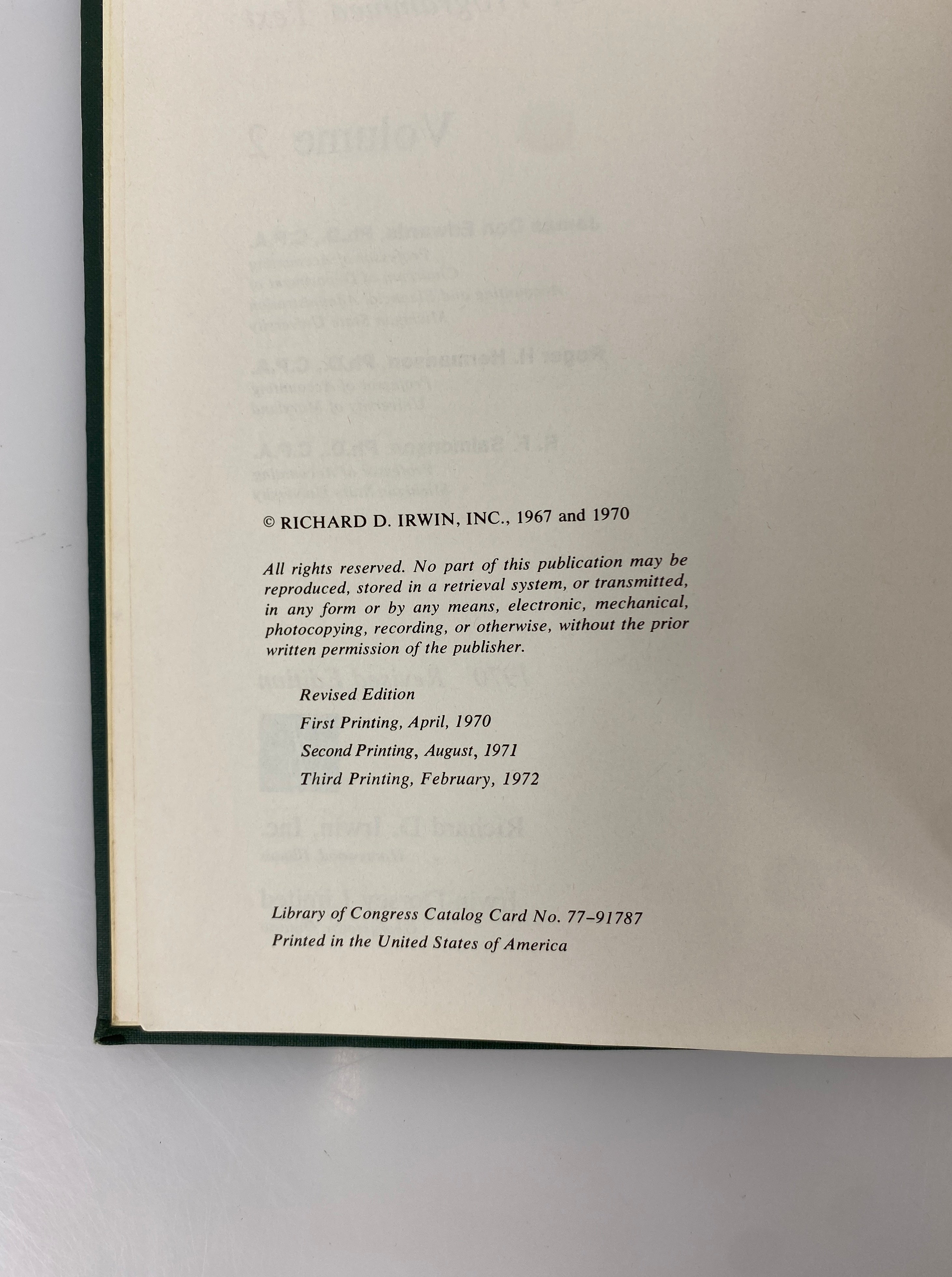2 Vols: Accounting A Programmed Text 1 & 2 by Edwards 1972-73 Vintage HC