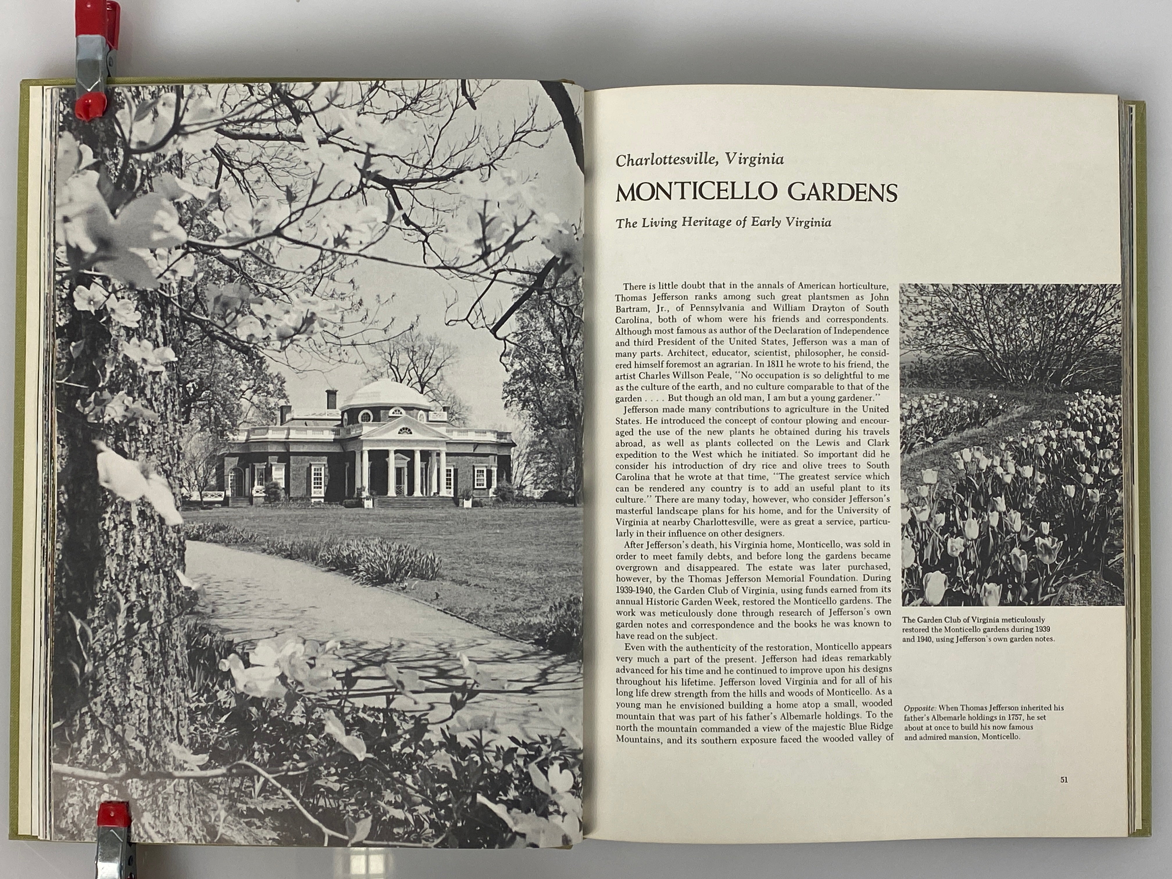 2 Vols: America's Garden Book/Great Gardens of America 1952-69 HC DJ