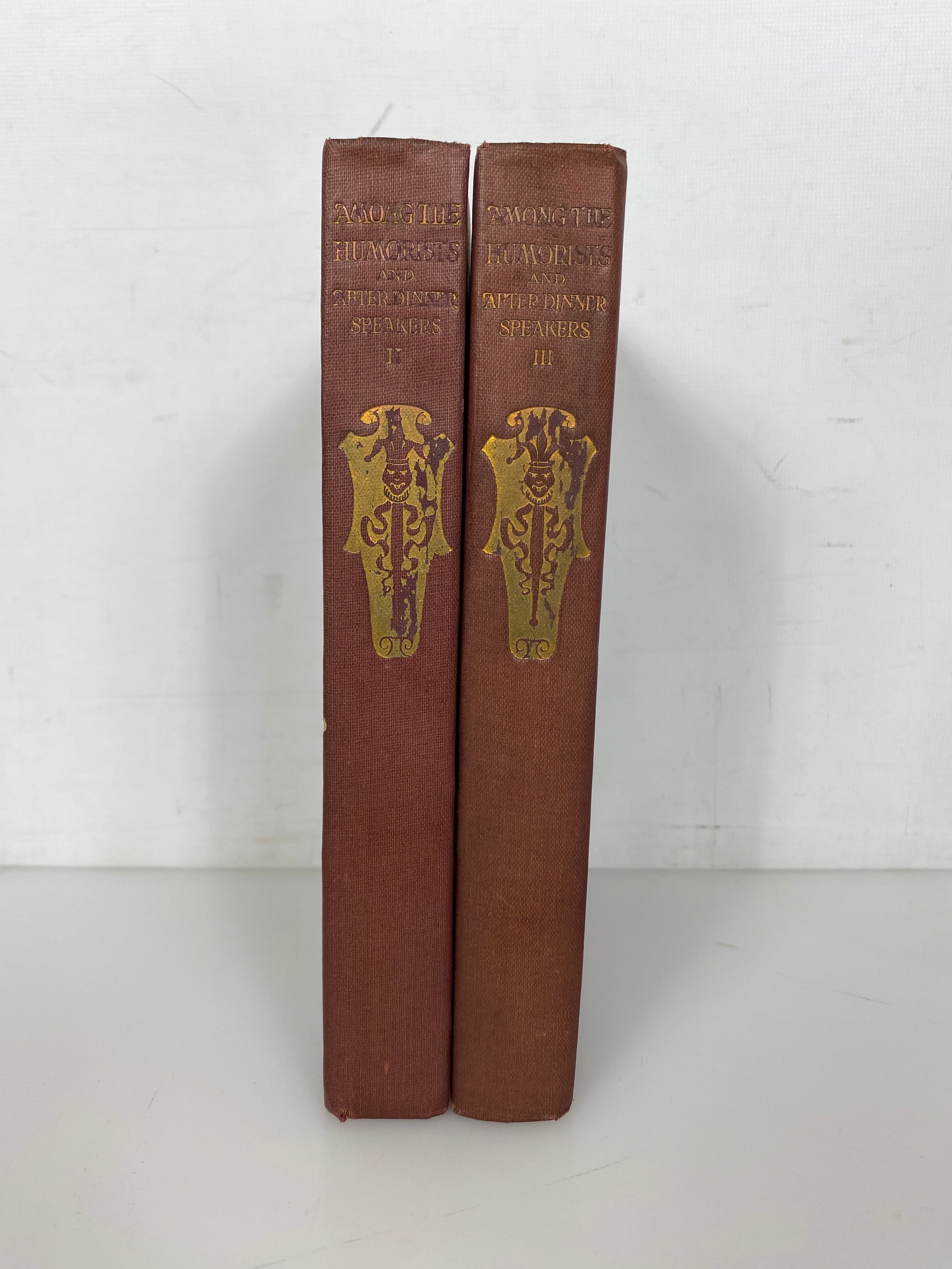 2 Vols: Among the Humorists & After Dinner Speakers (II & III) 1909 Antique HC