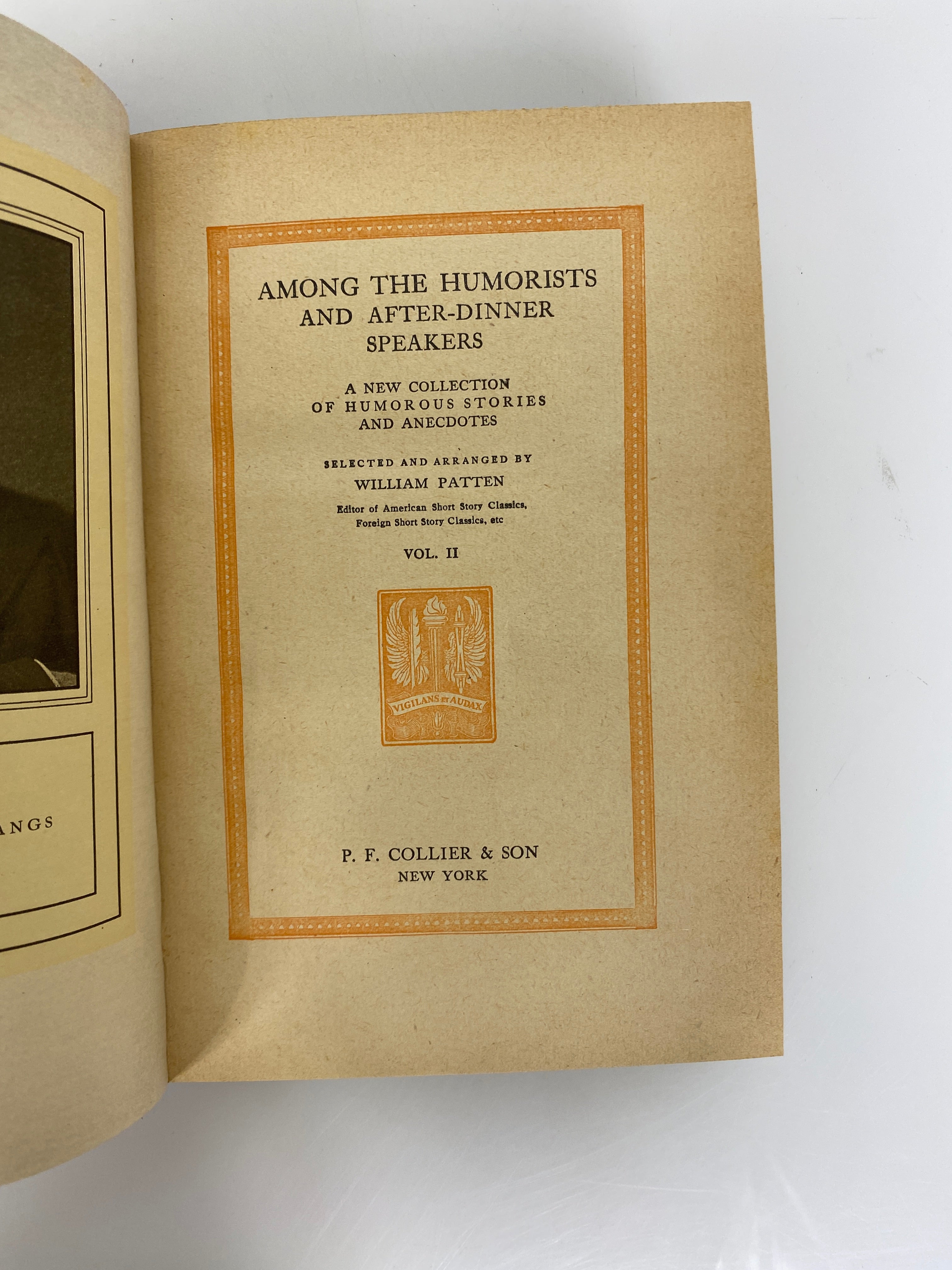 2 Vols: Among the Humorists & After Dinner Speakers (II & III) 1909 Antique HC