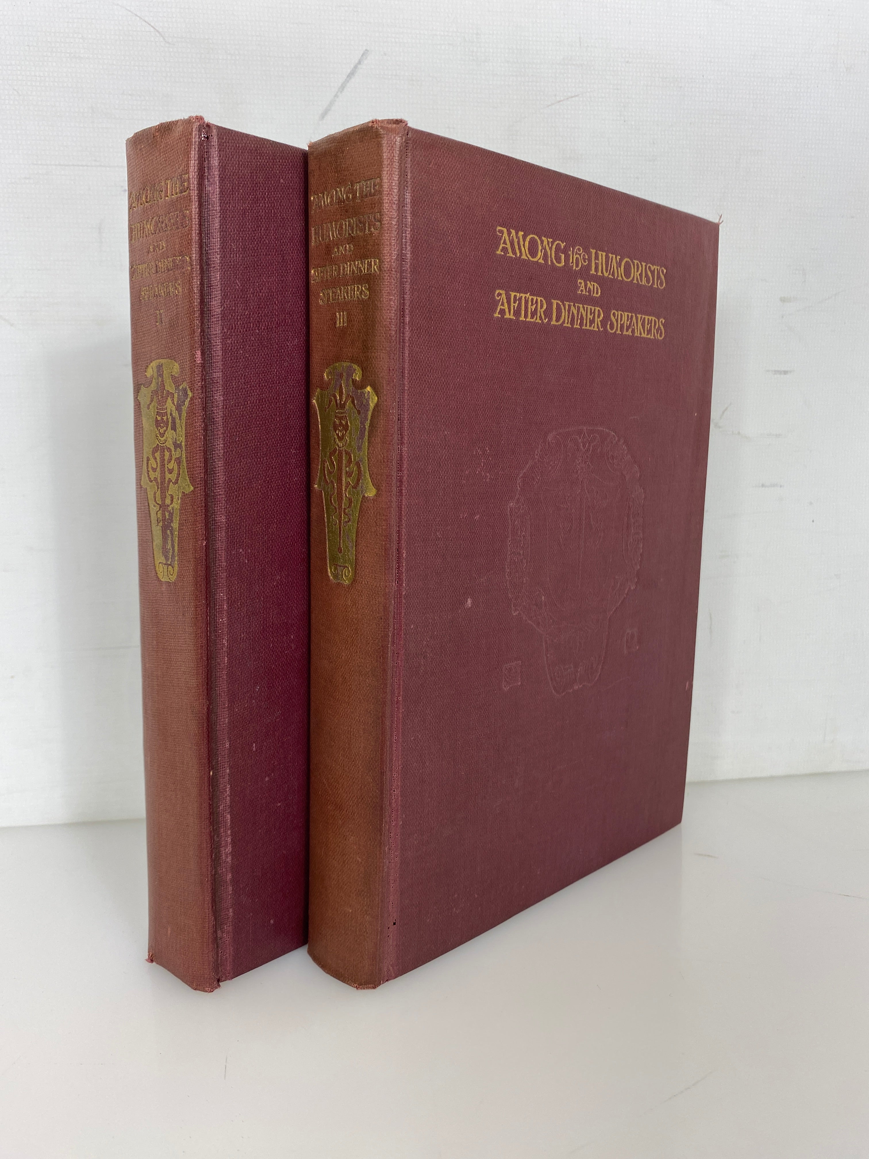 2 Vols: Among the Humorists & After Dinner Speakers (II & III) 1909 Antique HC
