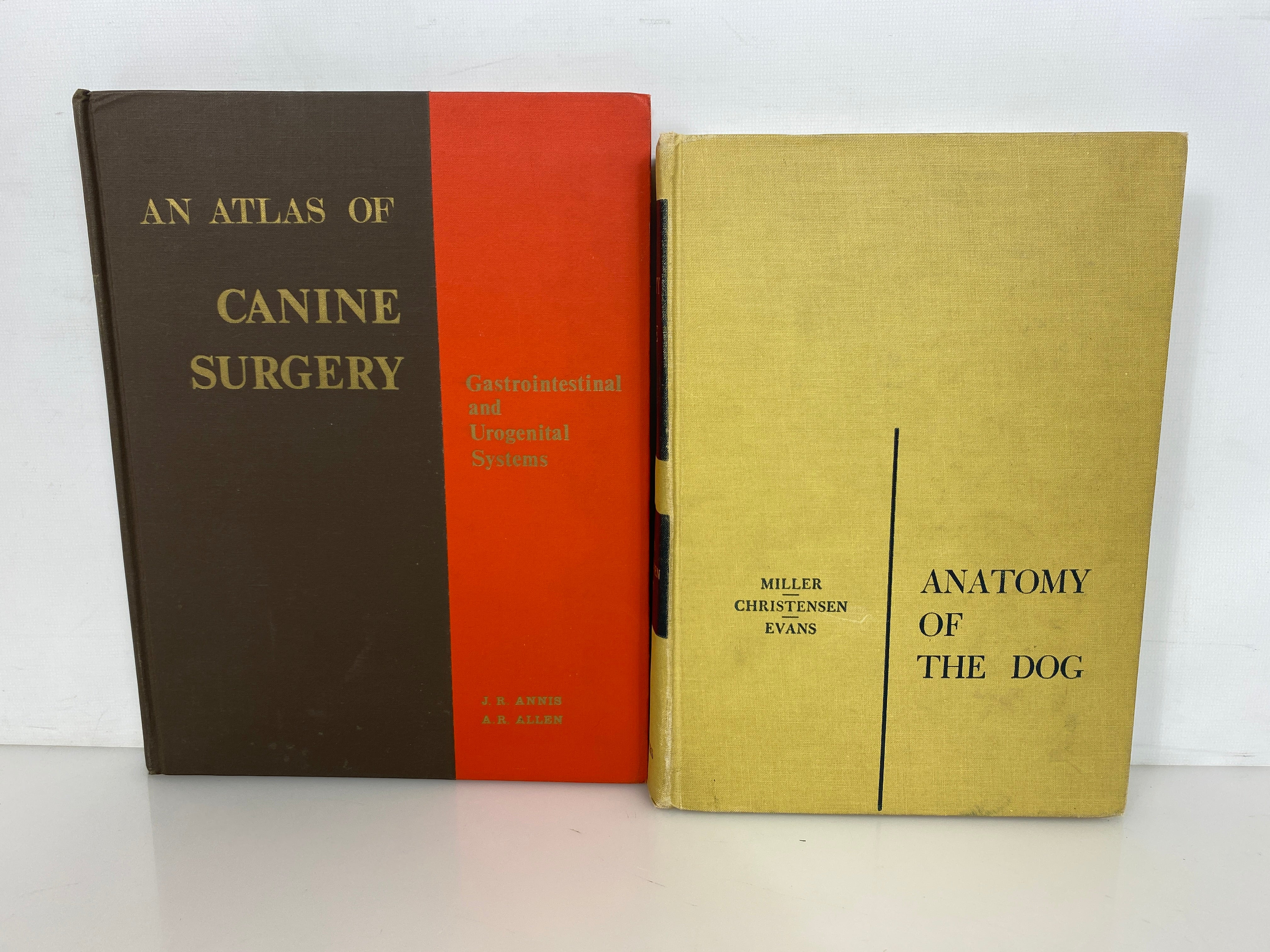 2 Vols: An Atlas of Canine Surgery/Anatomy of the Dog 1967-69 HC