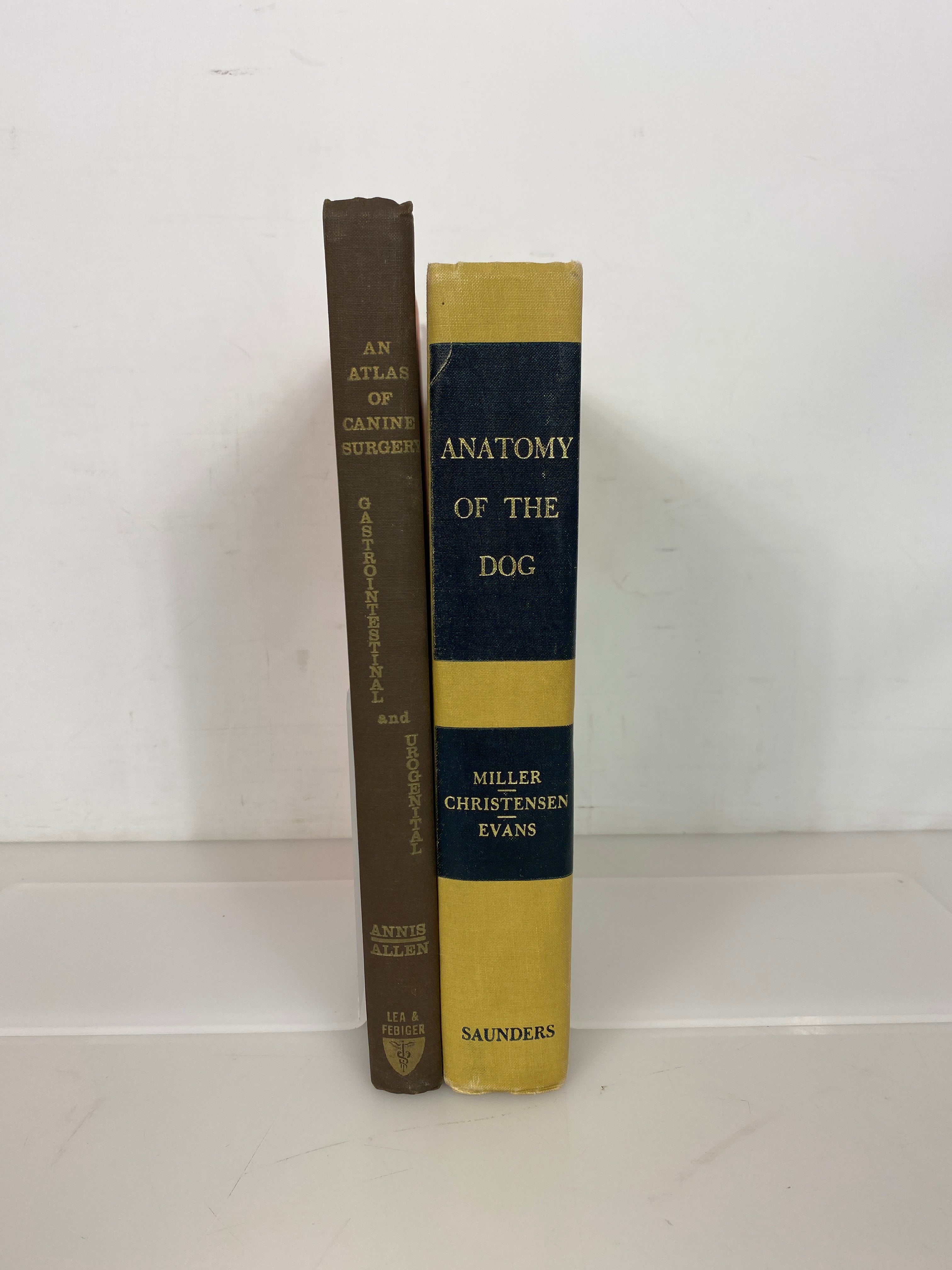 2 Vols: An Atlas of Canine Surgery/Anatomy of the Dog 1967-69 HC