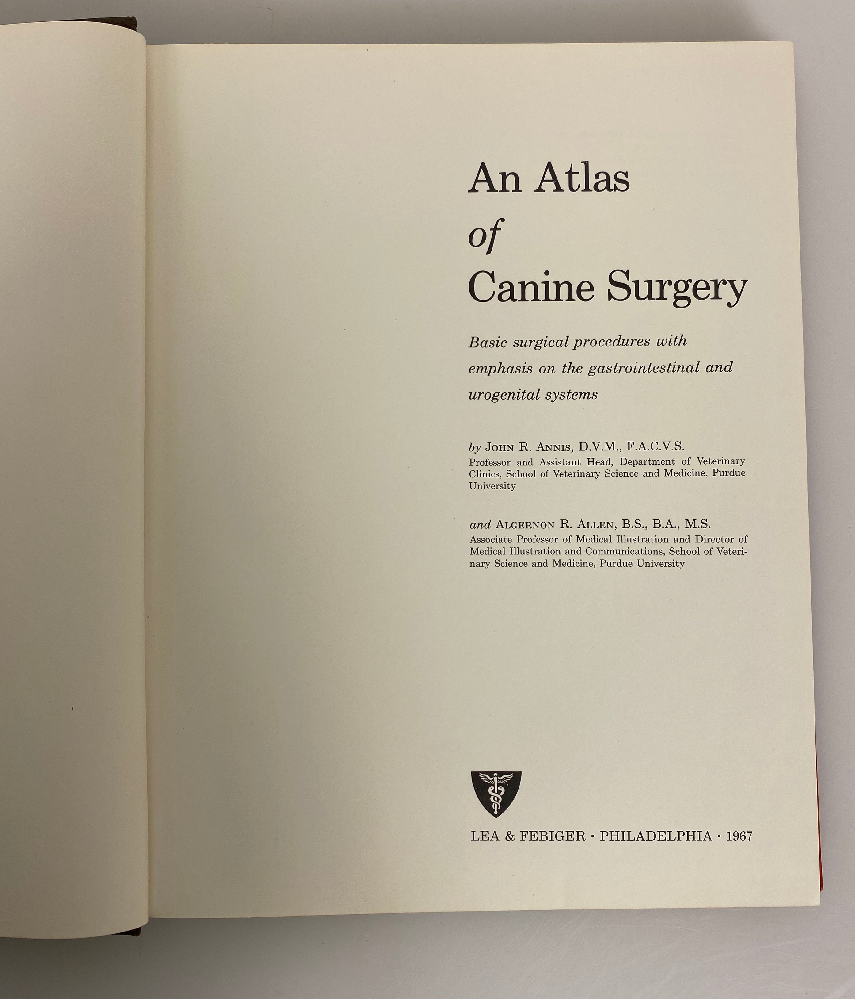 2 Vols: An Atlas of Canine Surgery/Anatomy of the Dog 1967-69 HC