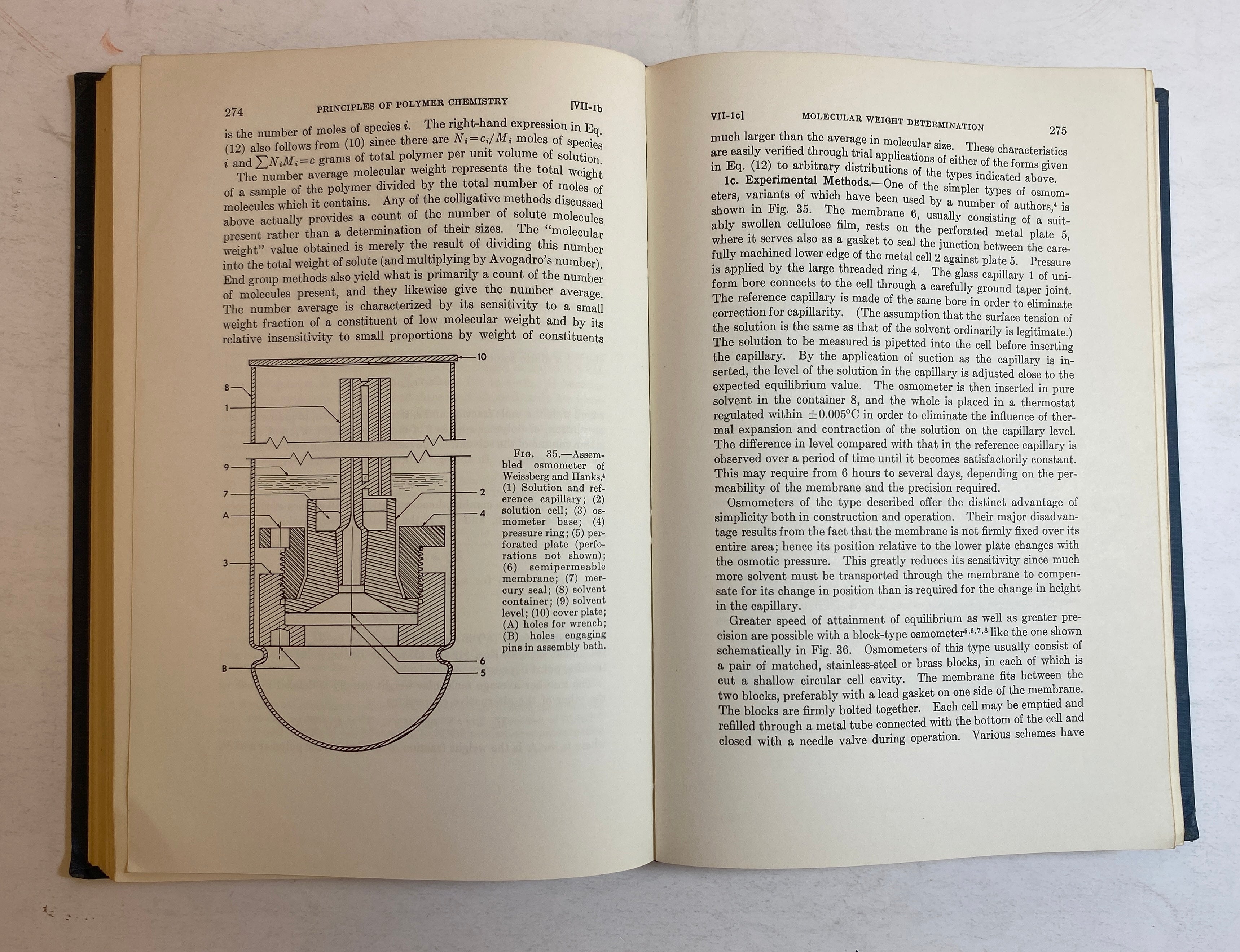 2 Vols: Basic Principles of Organic Chemistry/Polymer Chemistry 1965-67 HC