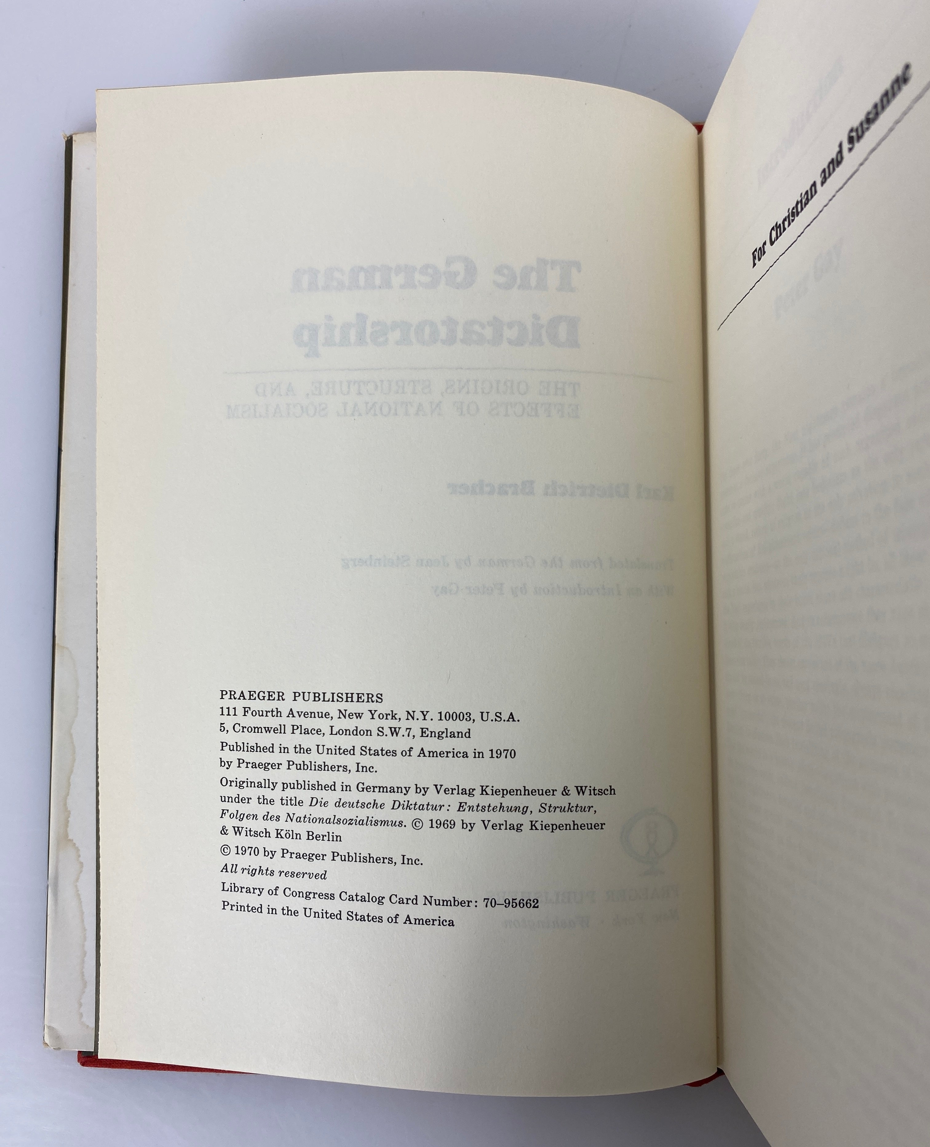 2 Vols: Blitzkrieg to Defeat (Ex-Library)/The German Dictatorship 1965-70 HCDJ