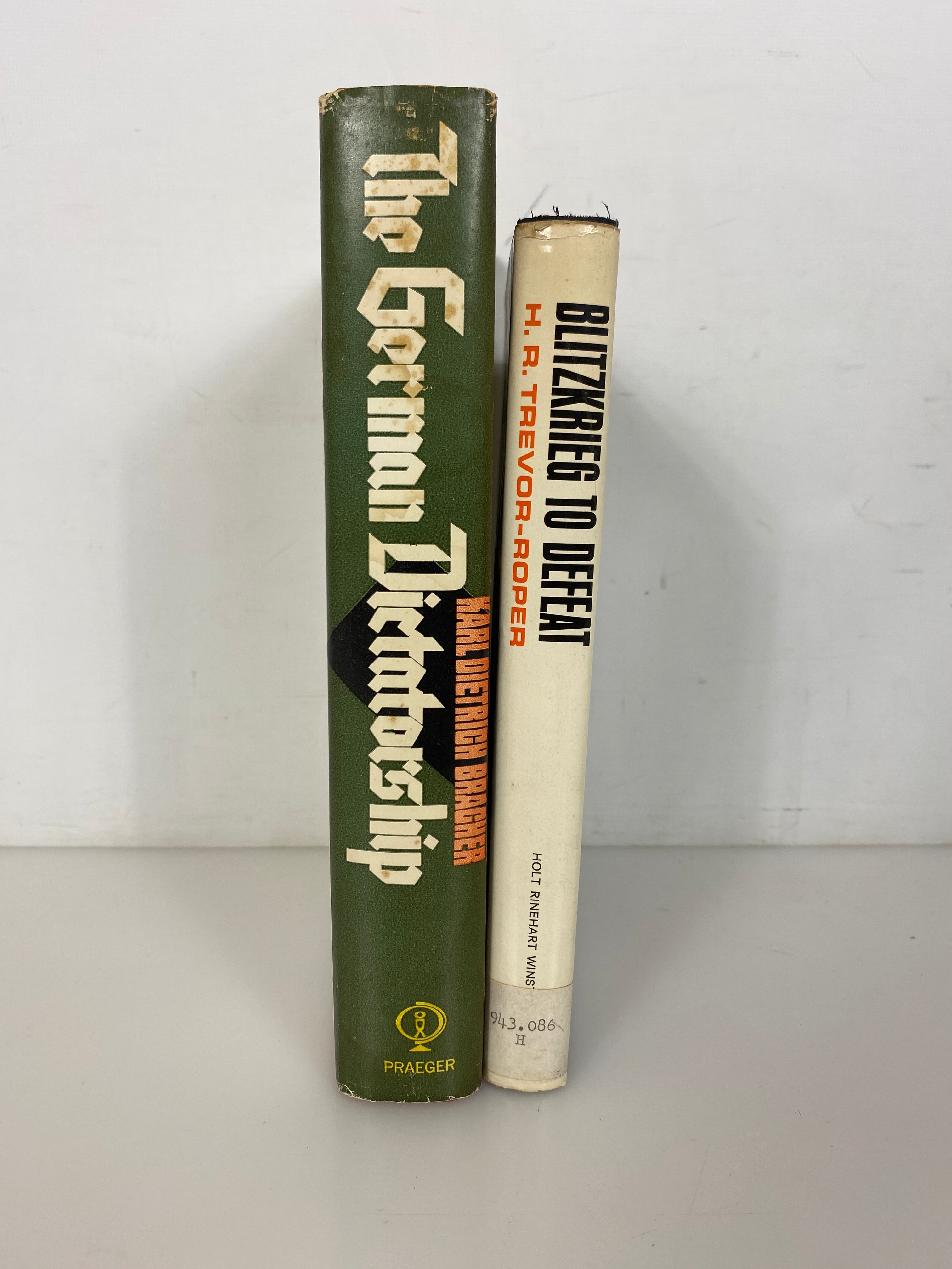 2 Vols: Blitzkrieg to Defeat (Ex-Library)/The German Dictatorship 1965-70 HCDJ
