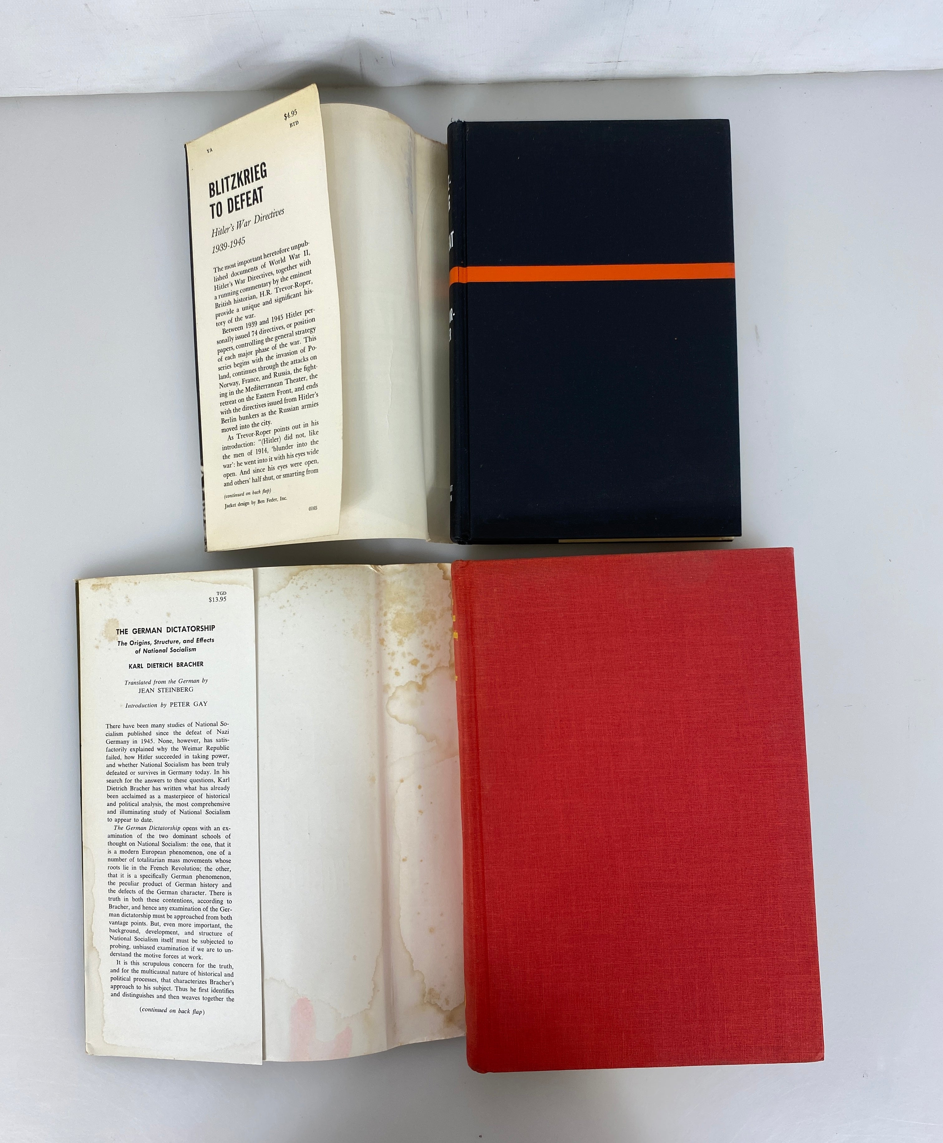 2 Vols: Blitzkrieg to Defeat (Ex-Library)/The German Dictatorship 1965-70 HCDJ