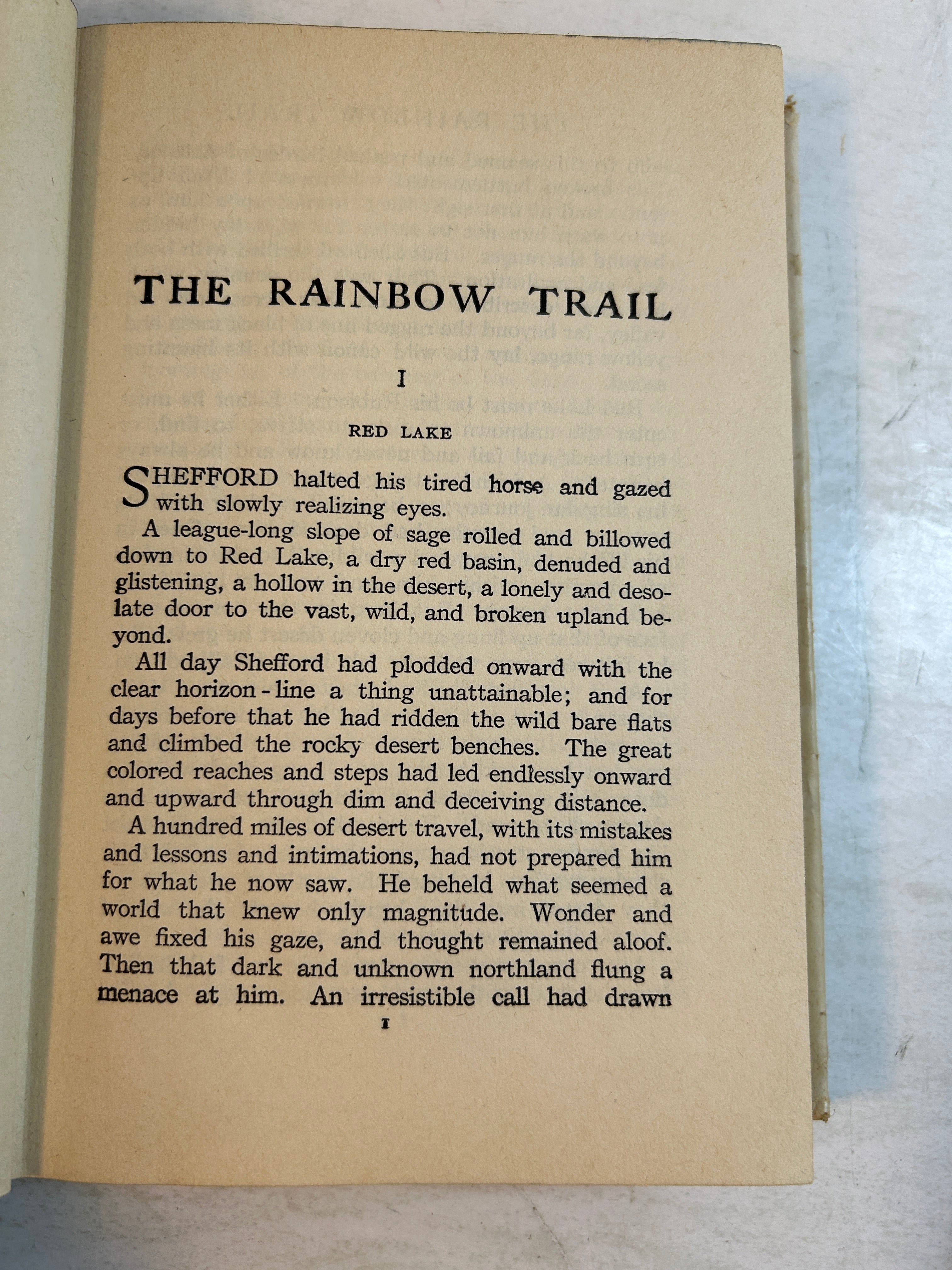 2 Vols by Zane Grey: The Rainbow Trail/The Last Trail Young Reader 1943-50 HCDJ