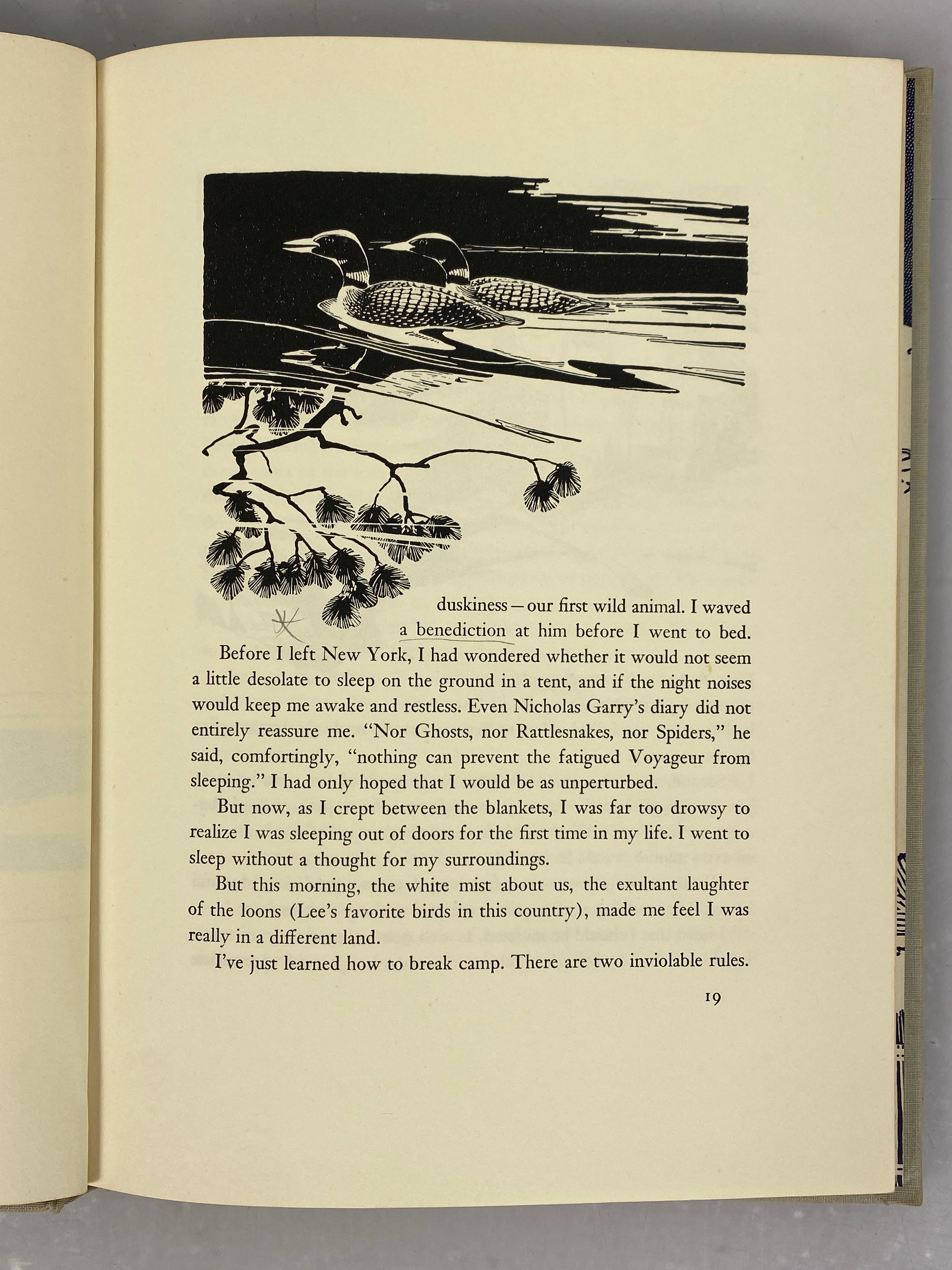 2 Vols: Canoe Country/Showshoe Country Florence Page Jaques Vintage HC