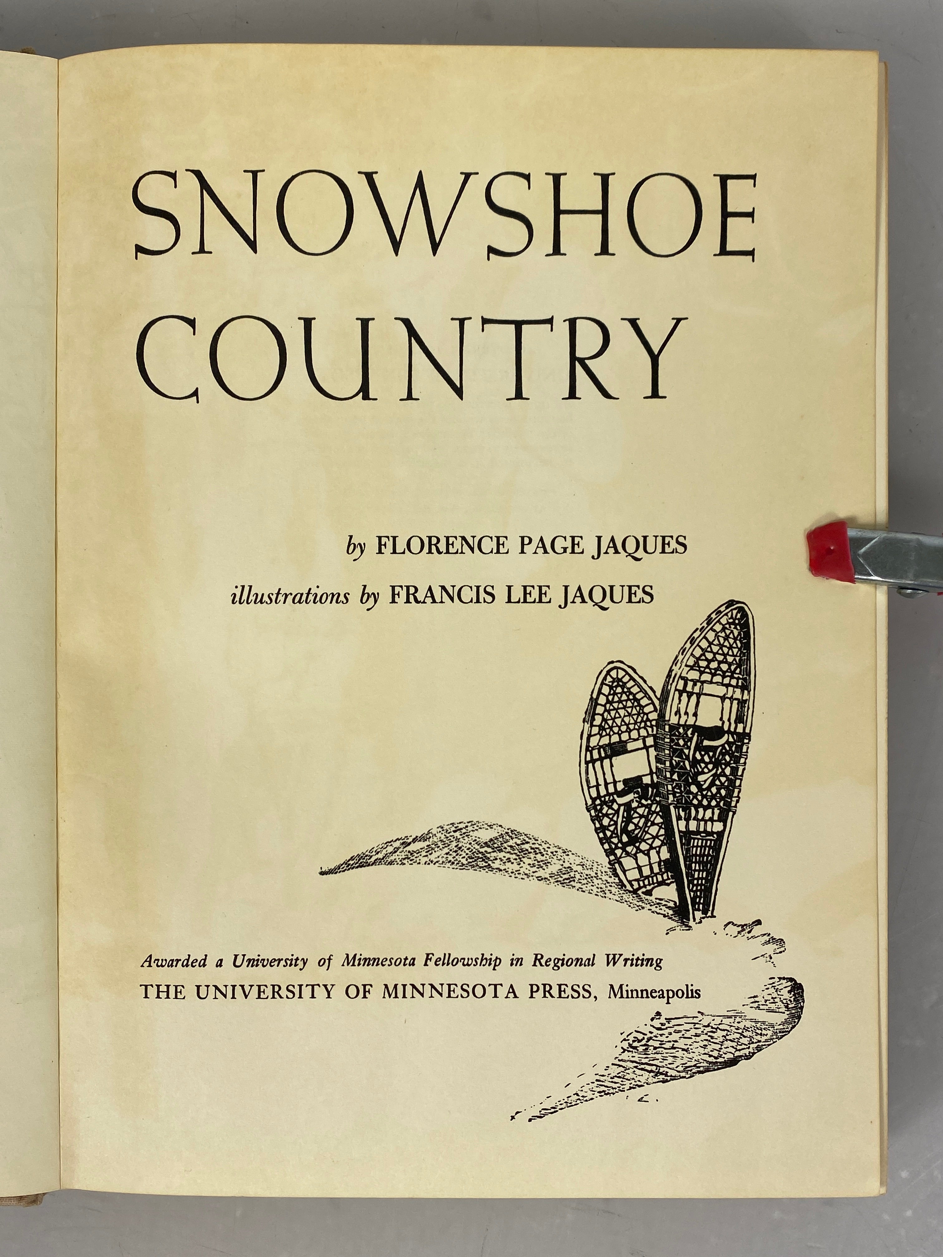2 Vols: Canoe Country/Showshoe Country Florence Page Jaques Vintage HC