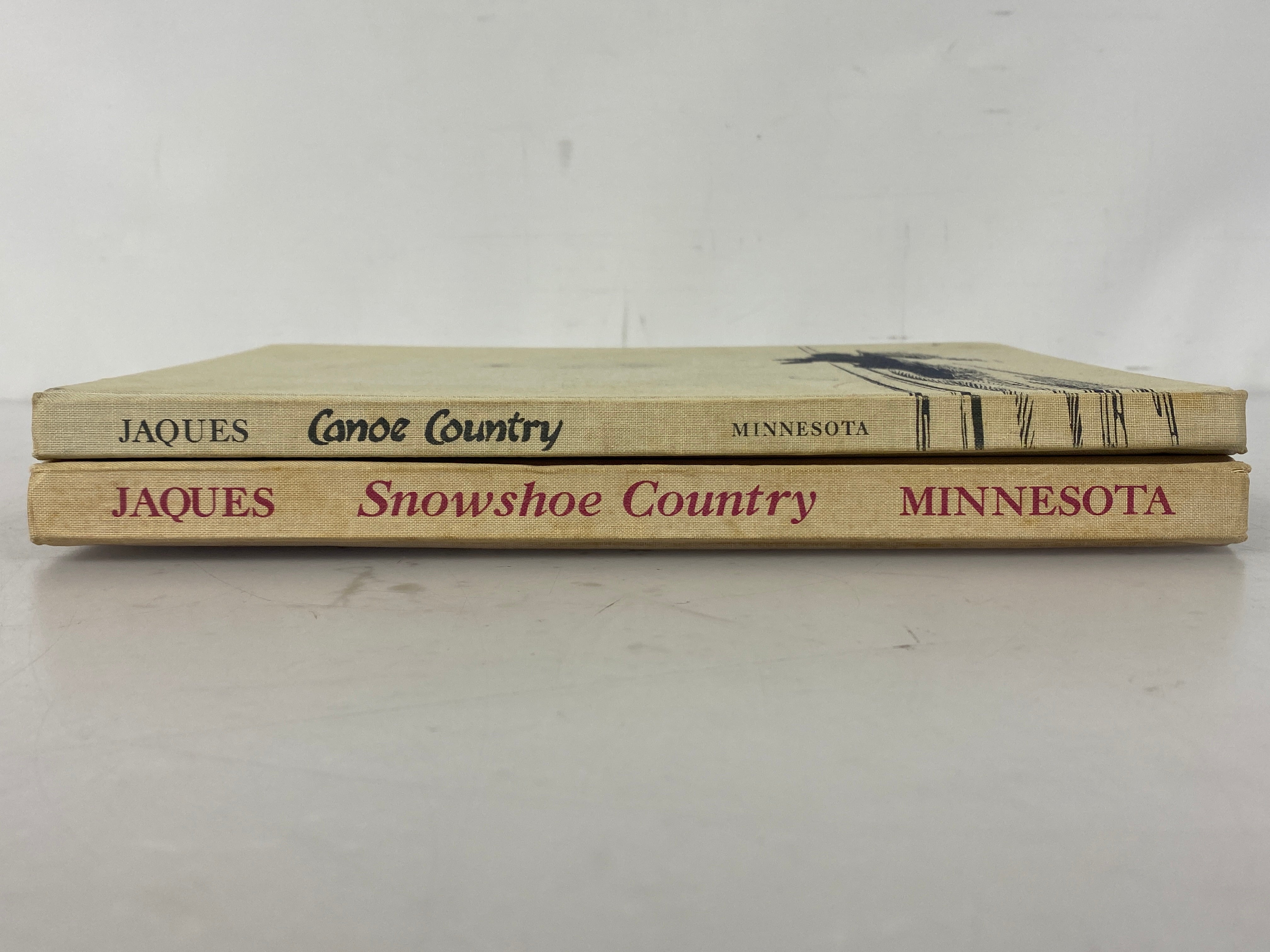 2 Vols: Canoe Country/Showshoe Country Florence Page Jaques Vintage HC