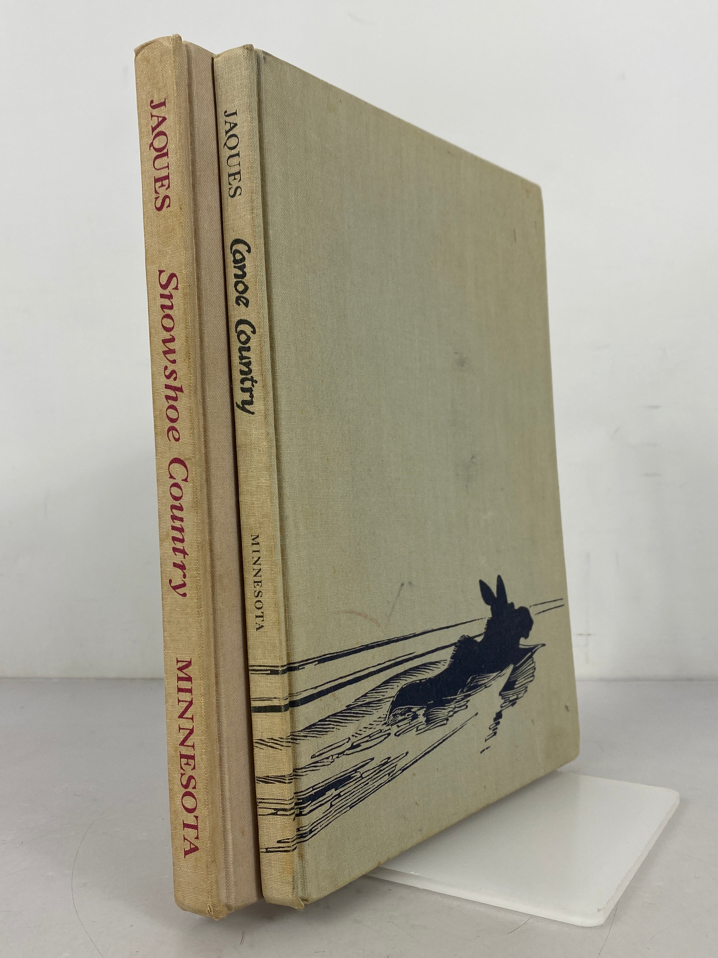 2 Vols: Canoe Country/Showshoe Country Florence Page Jaques Vintage HC