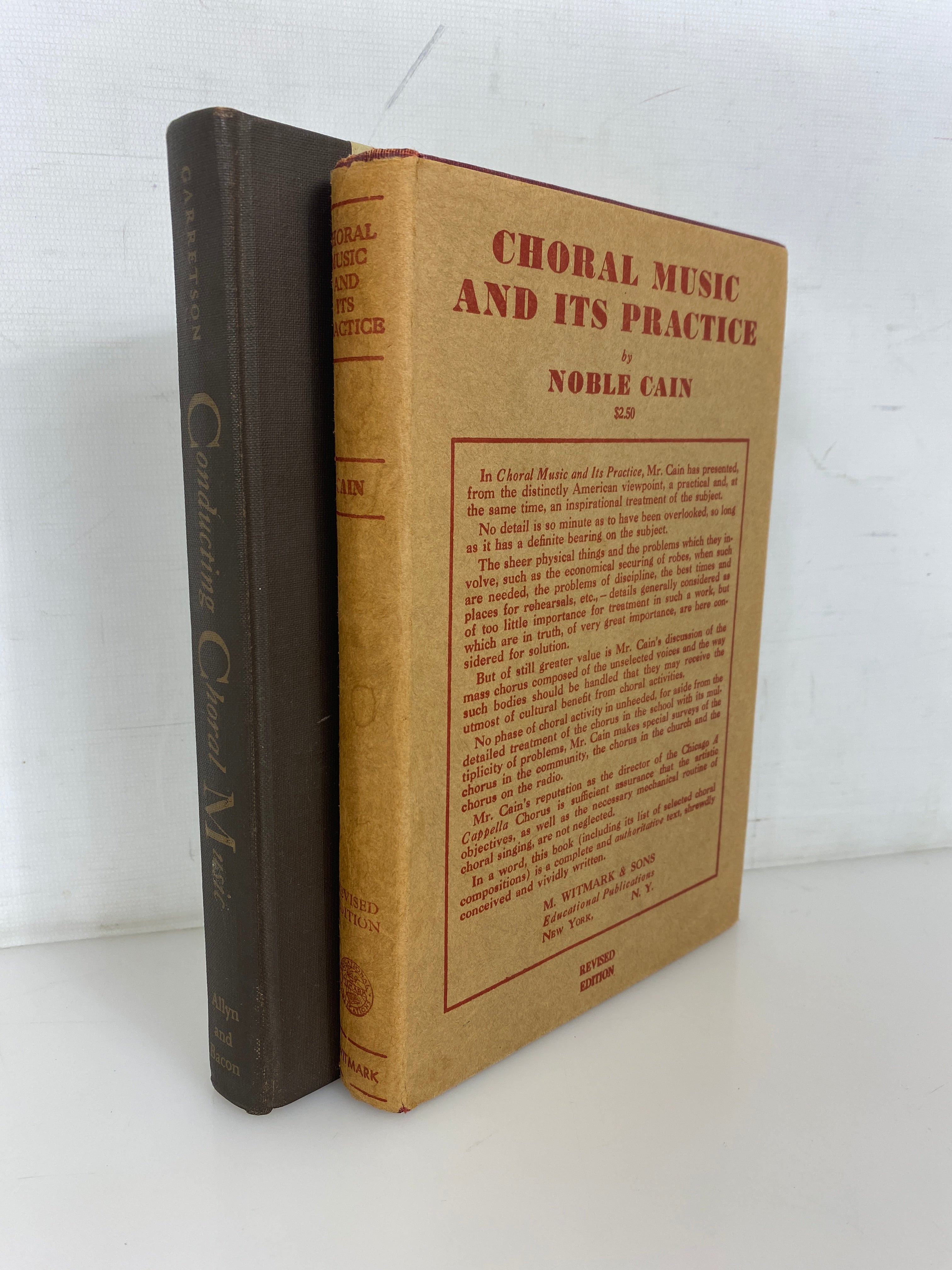 2 Vols: Choral Music & Its Practice/Conducting Choral Music 1942-61 HC