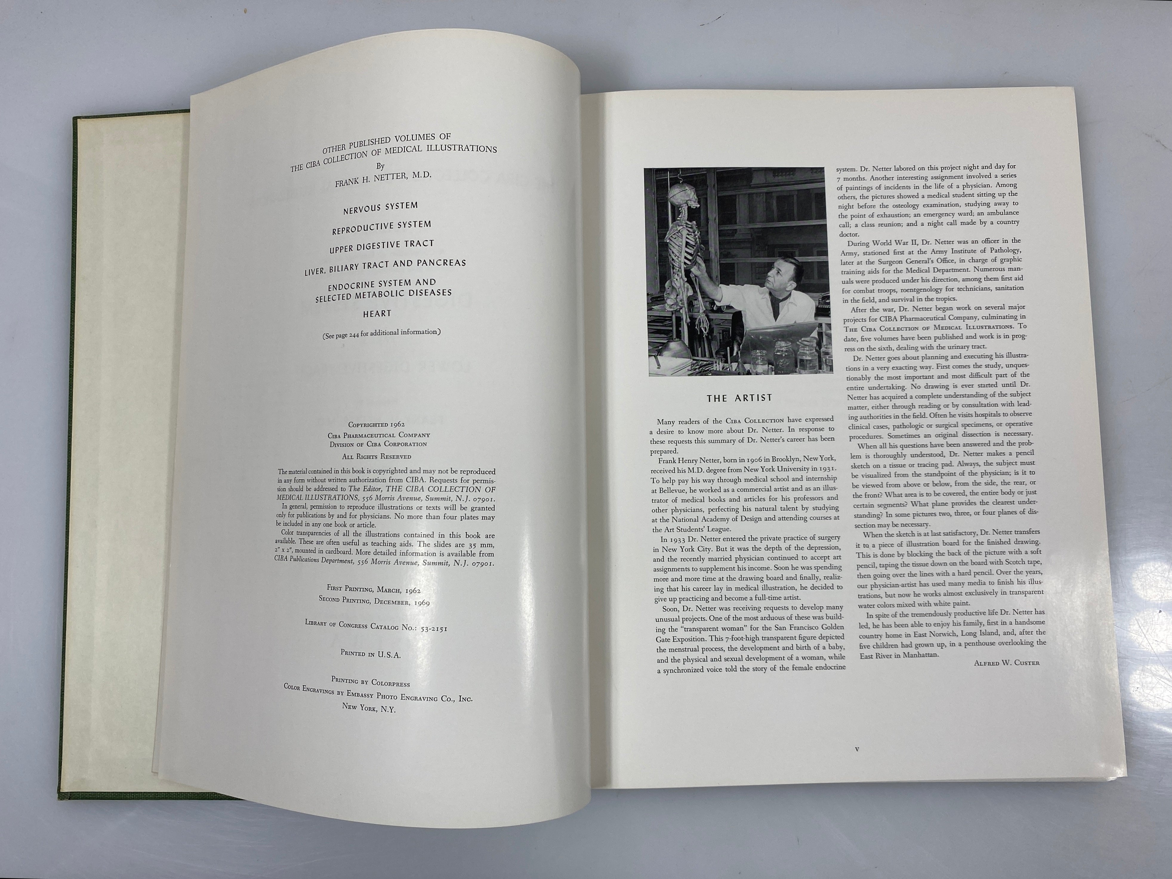 2 Vols: CIBA Collection of Medical Illustrations Digestive System 1971 HC