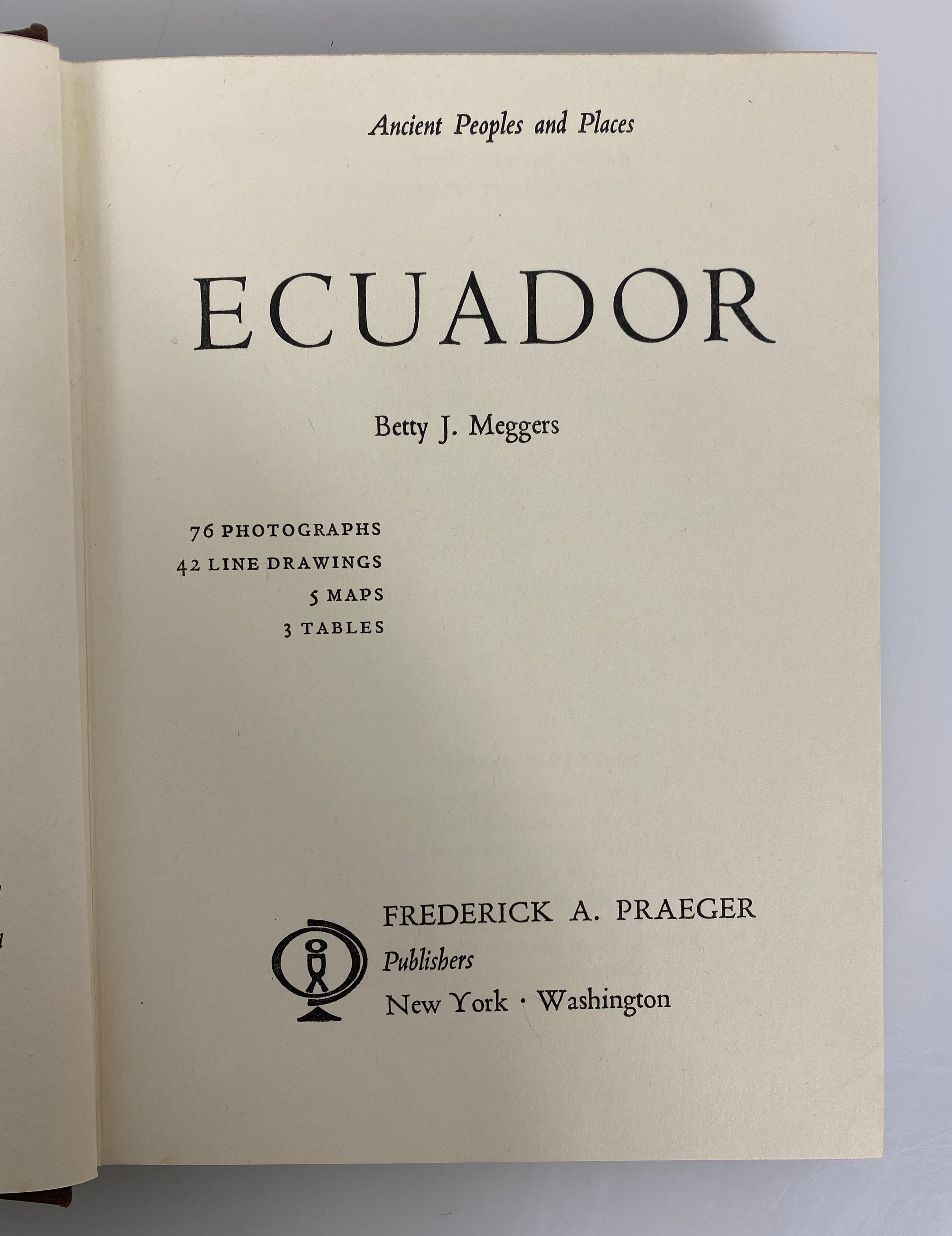 2 Vols: Colombia (Reichel-Dolmatoff)/Ecuador (Meggers) 1965-66 Praeger HCDJ