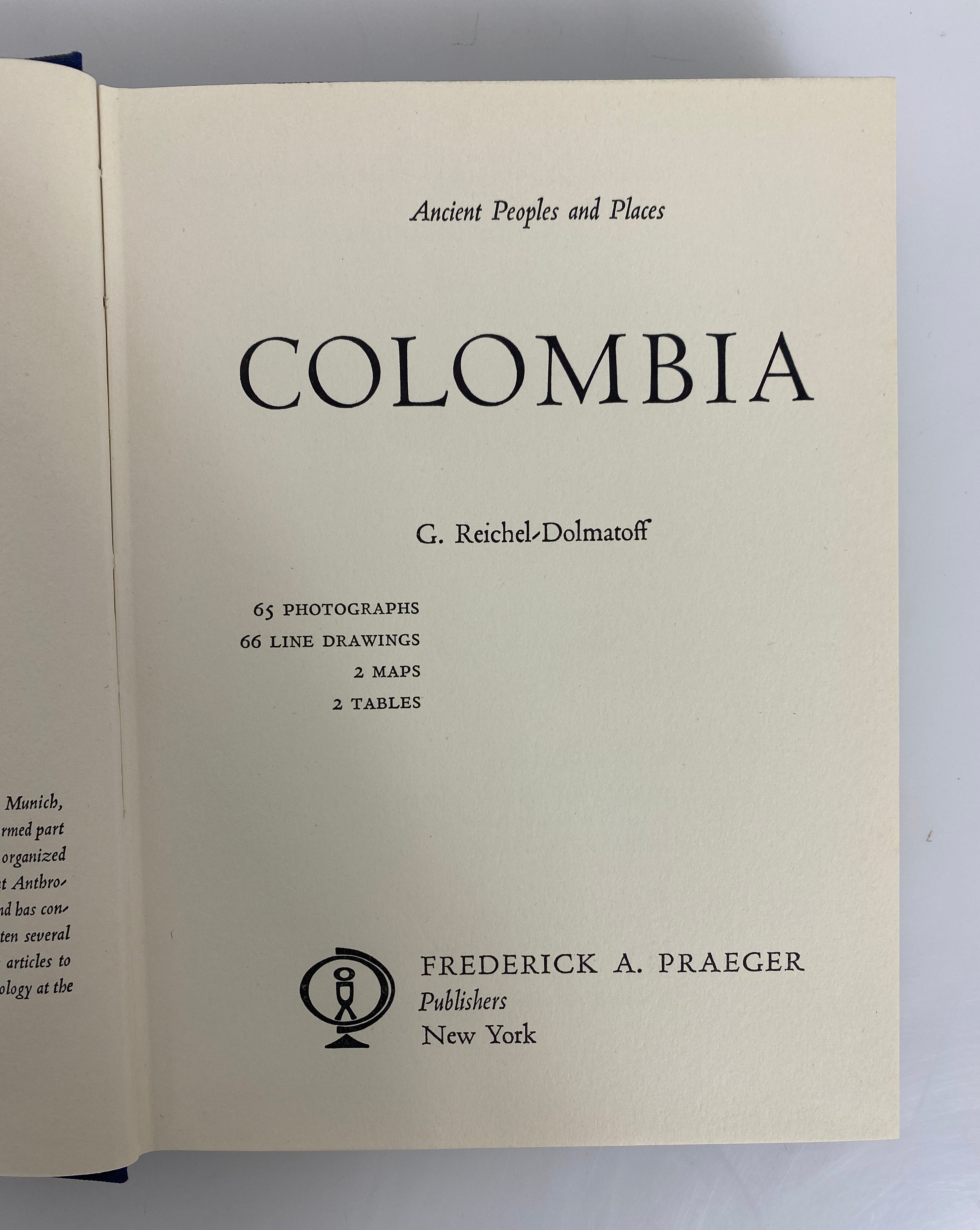 2 Vols: Colombia (Reichel-Dolmatoff)/Ecuador (Meggers) 1965-66 Praeger HCDJ