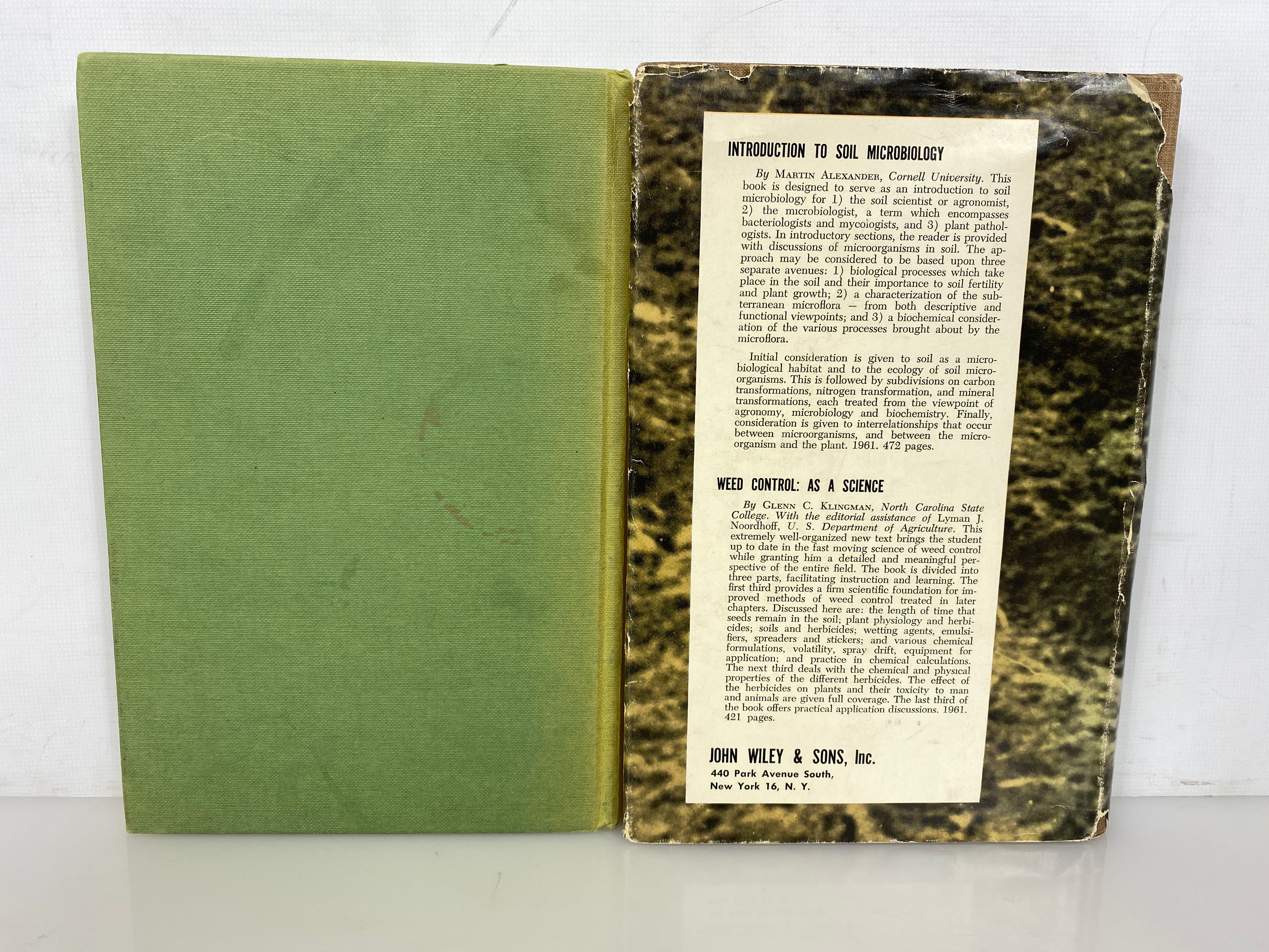 2 Vols: Crop Growth & Culture/Soil Management for Conservation & Production HC