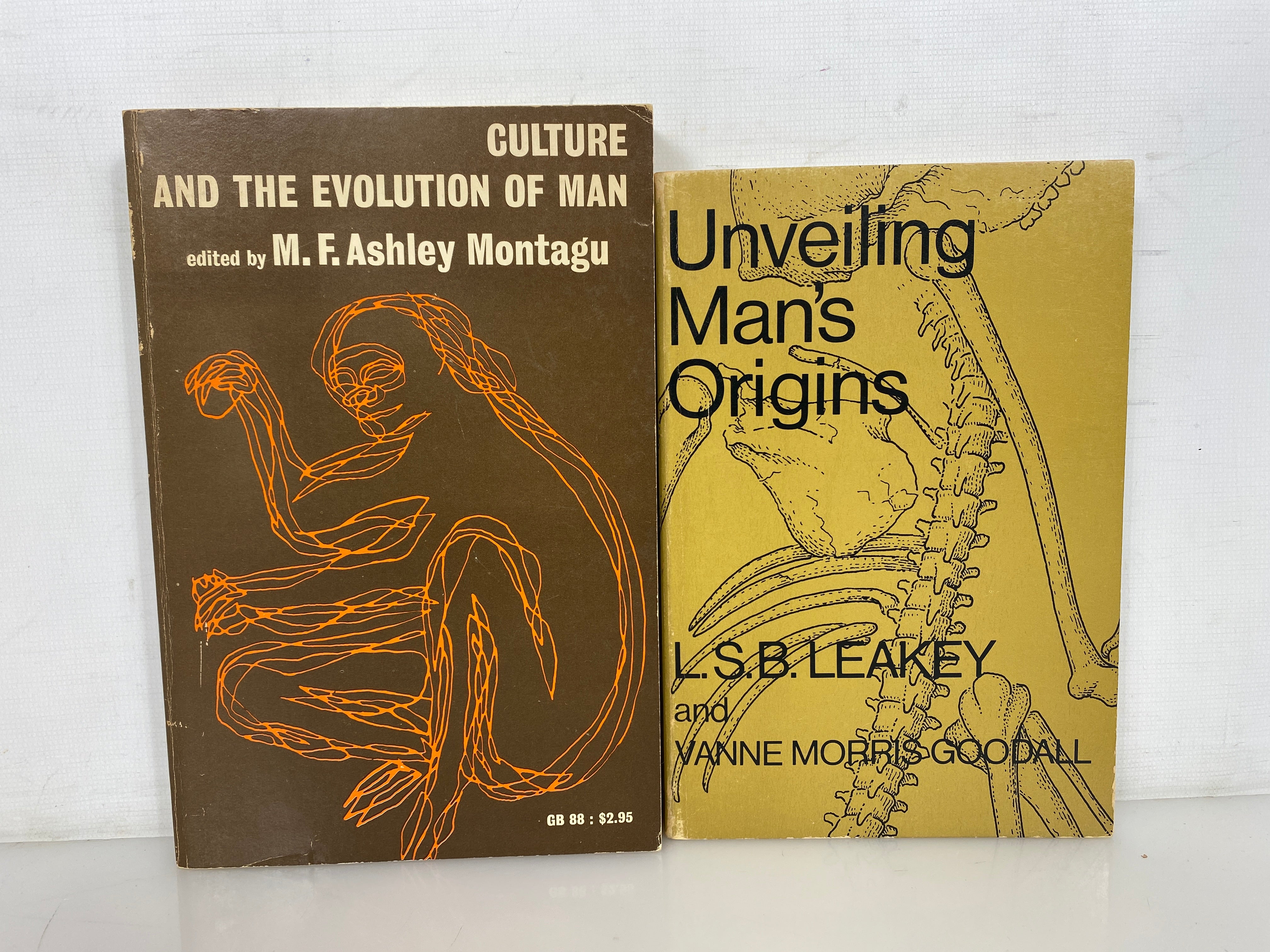 2 Vols: Culture & the Evolution of Man/Unveiling Man's Origins 1967-69 SC