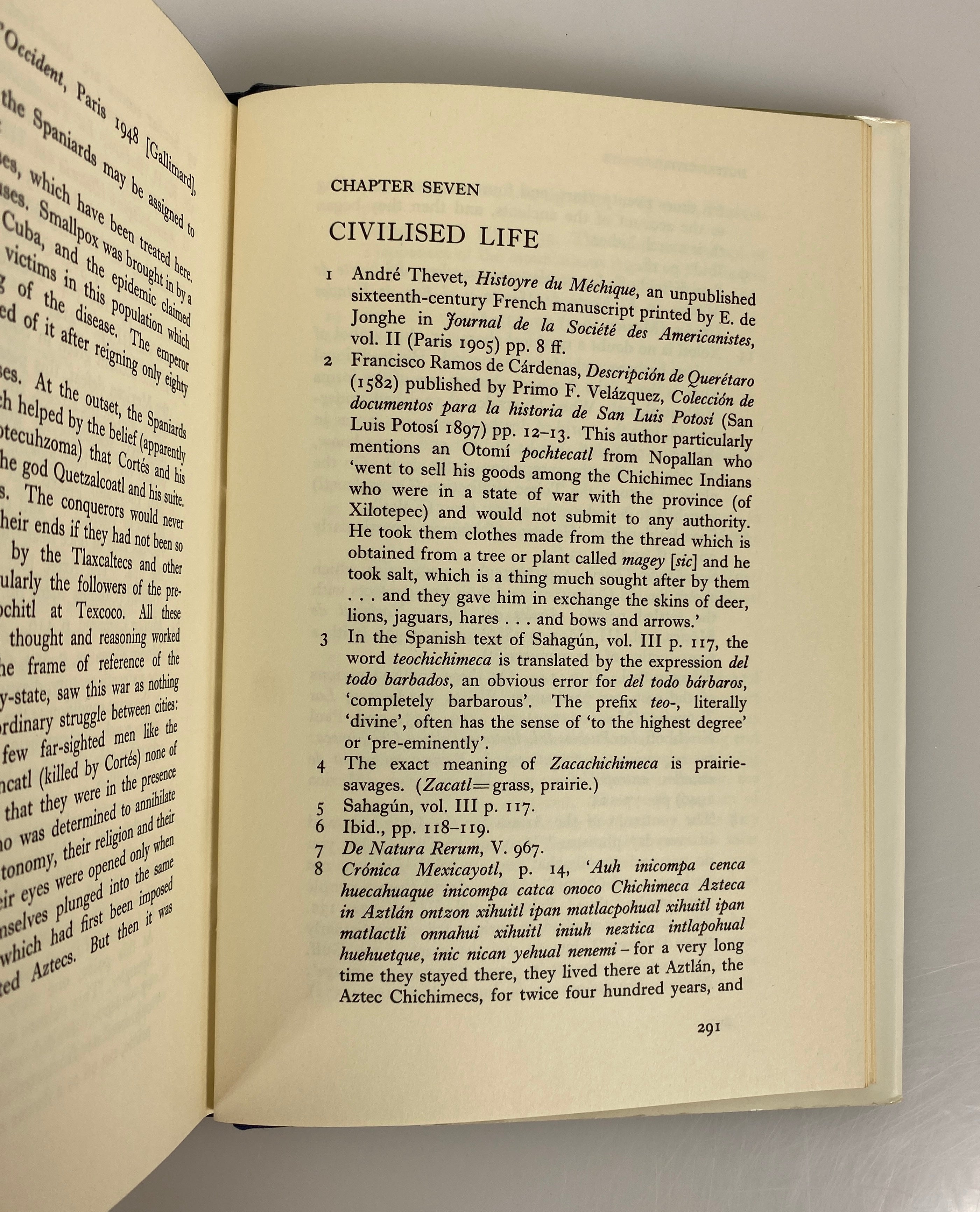 2 Vols: Daily Life of the Aztecs 1968/The Toltec Heritage 1980 1st HC DJ