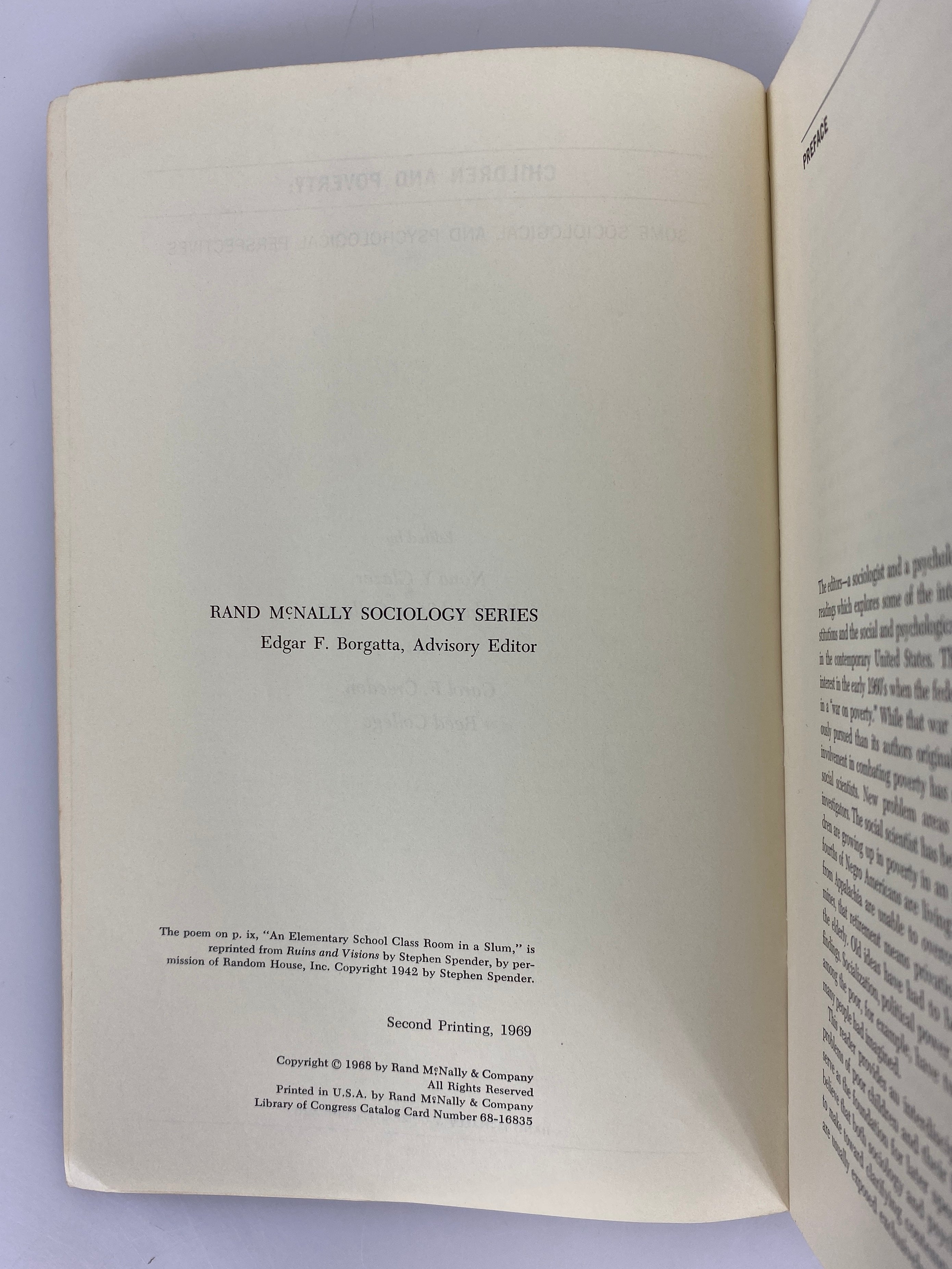 2 Vols: Delinquency & Opportunity/Children & Poverty 1966-69 Vintage SC