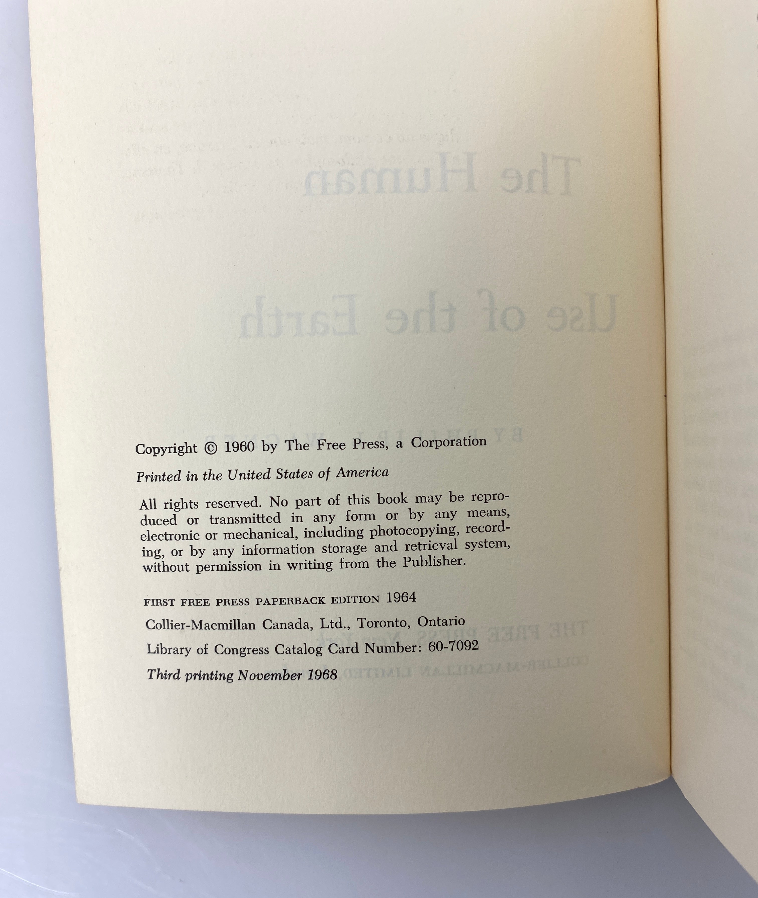 2 Vols: Ecology (Odum)/The Human Use of the Earth (Wagner) 1963-68 SC