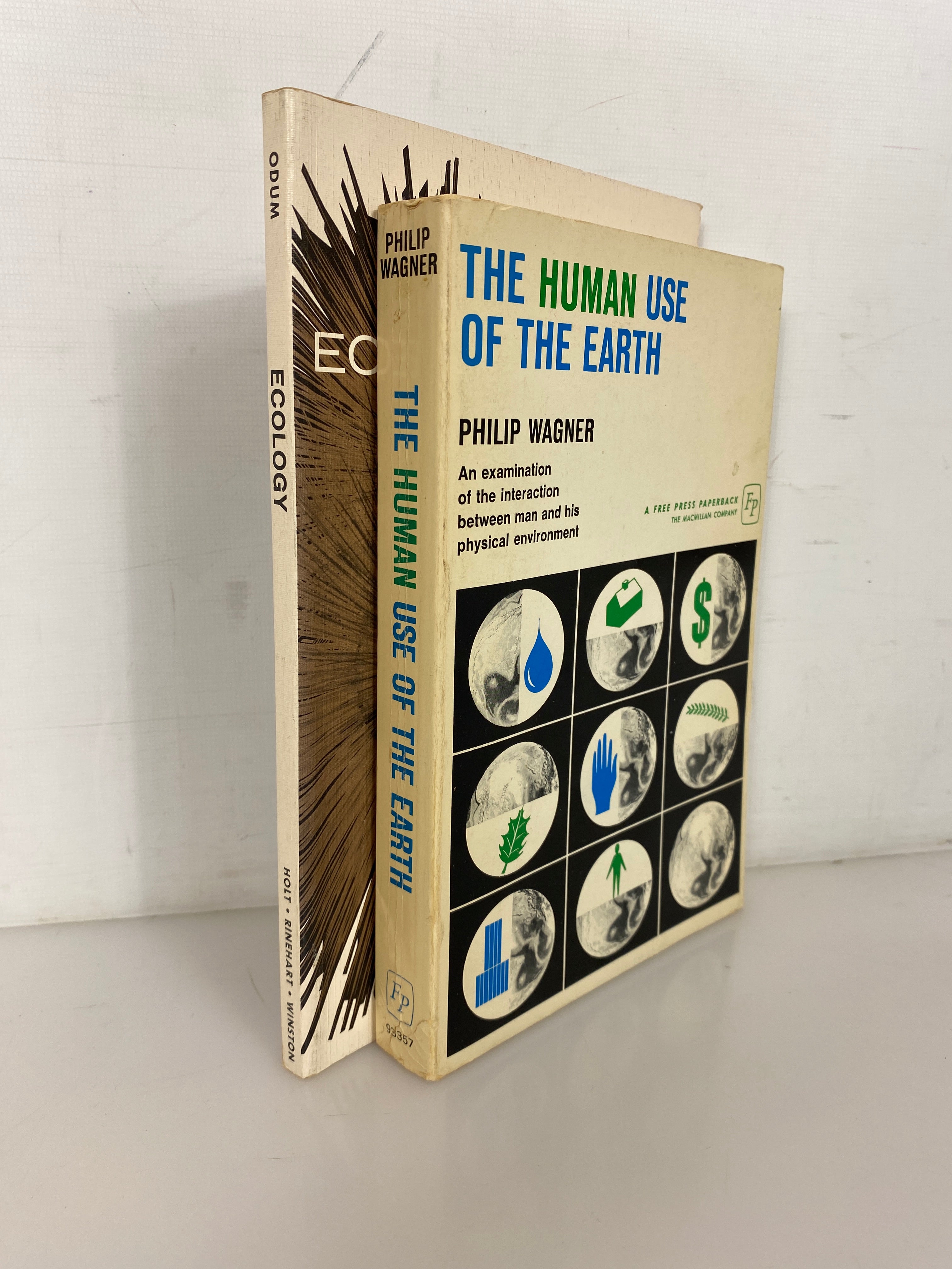 2 Vols: Ecology (Odum)/The Human Use of the Earth (Wagner) 1963-68 SC
