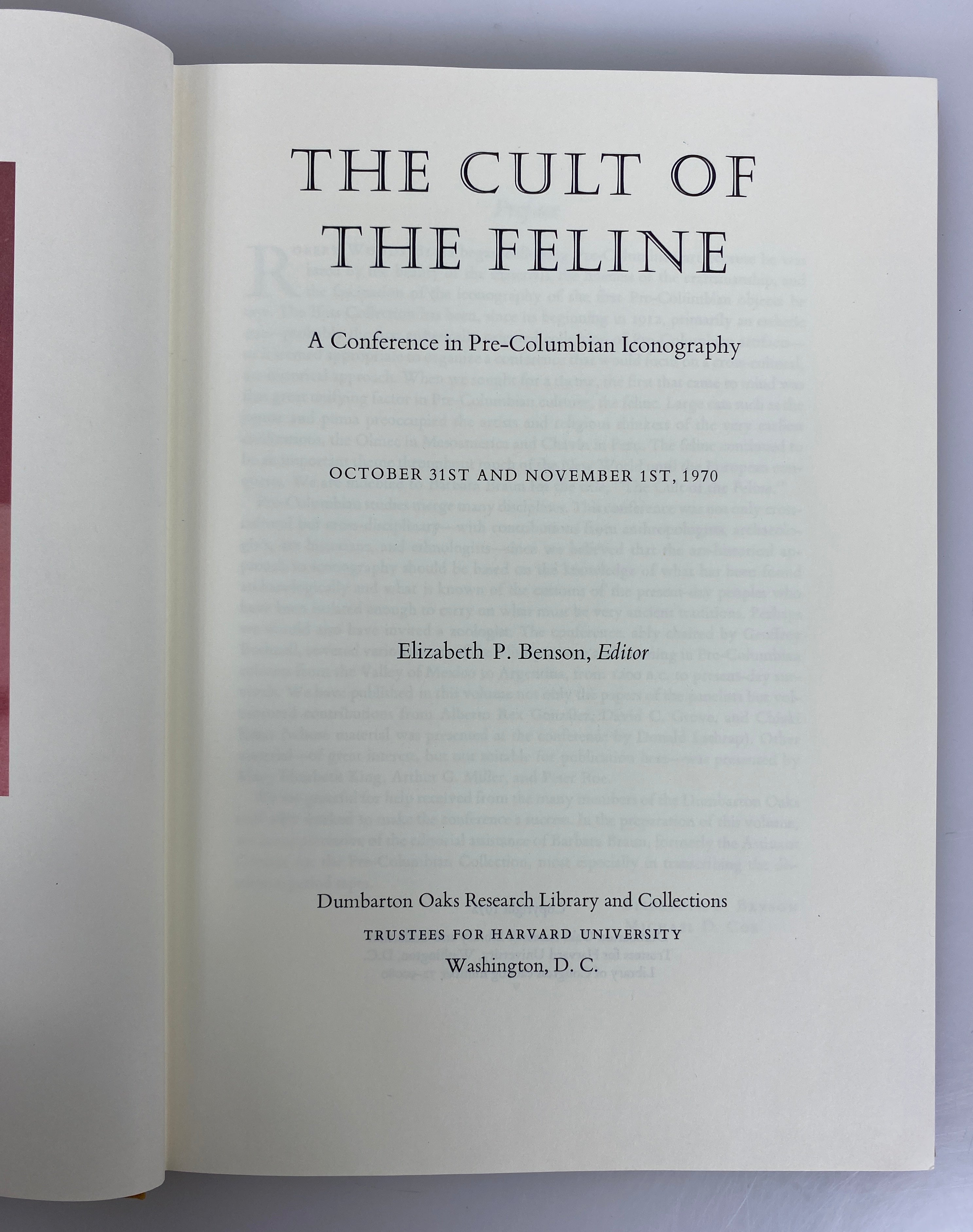 2 Vols: Essays in Pre-Columbian Art & Archaeology/The Cult of the Feline HC