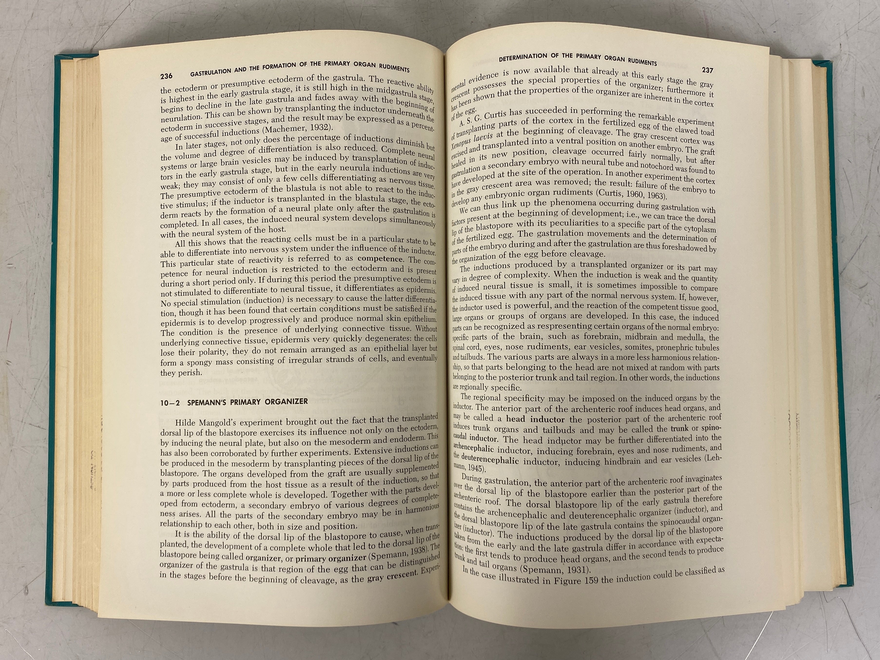 2 Vols: Experimental Embryology (Rugh)/Introduction to Embryology (Balinsky) HC